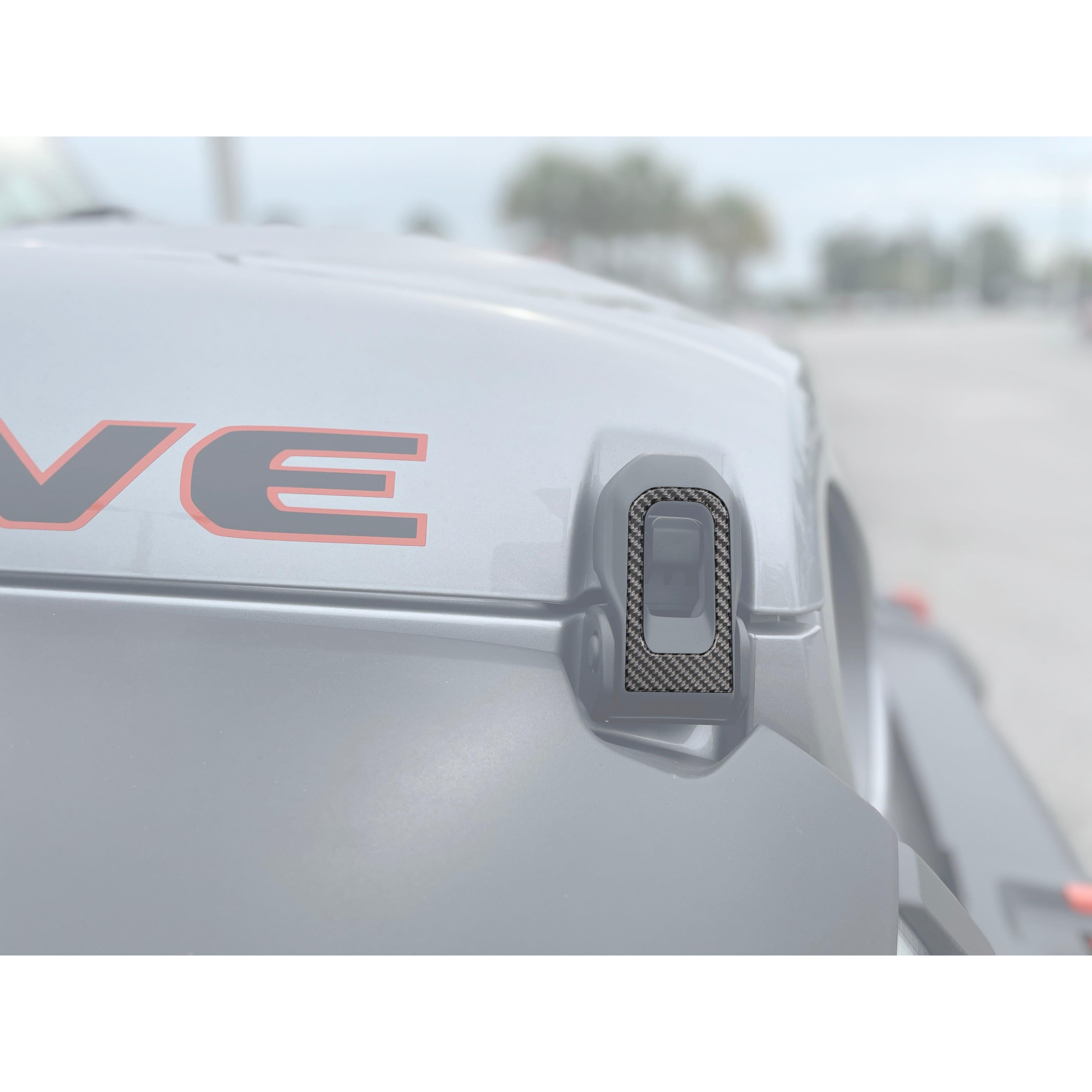 Hood Hinge Accent Overlays Fits 2019-2026 Jeep Gladiator