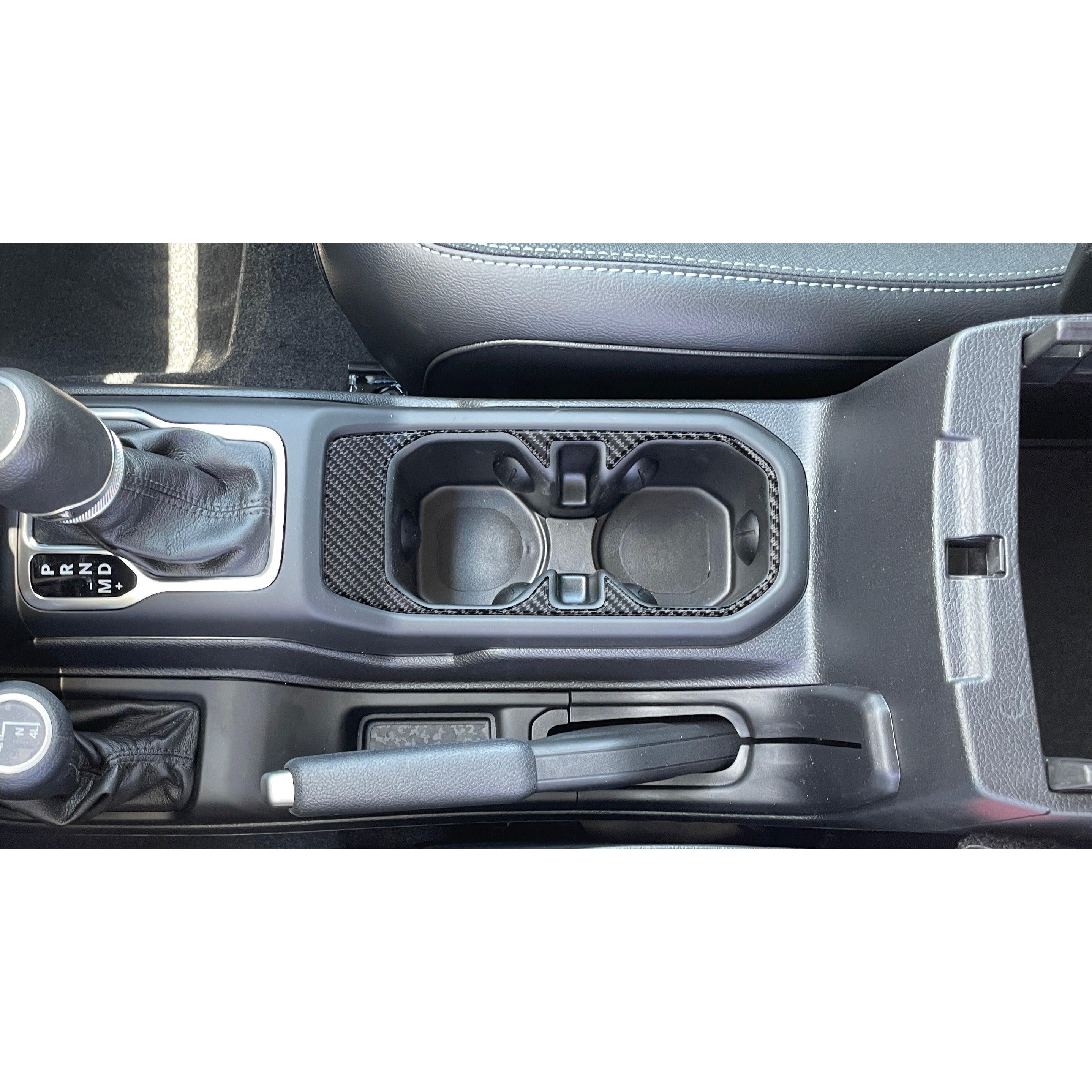 Cup Holder Accent Overlay Fits 2019-2026 Jeep Gladiator