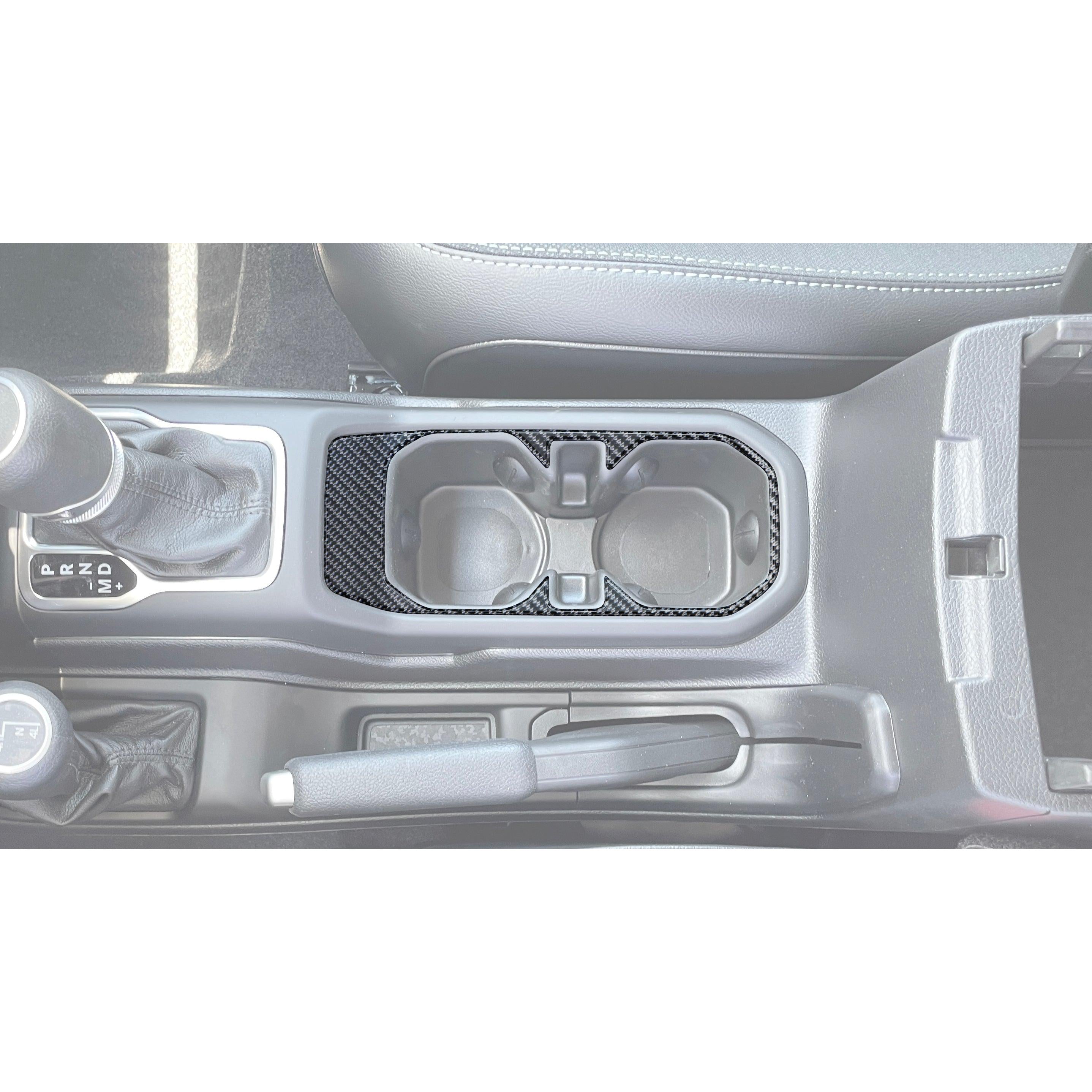 Cup Holder Accent Overlay Fits 2019-2026 Jeep Gladiator