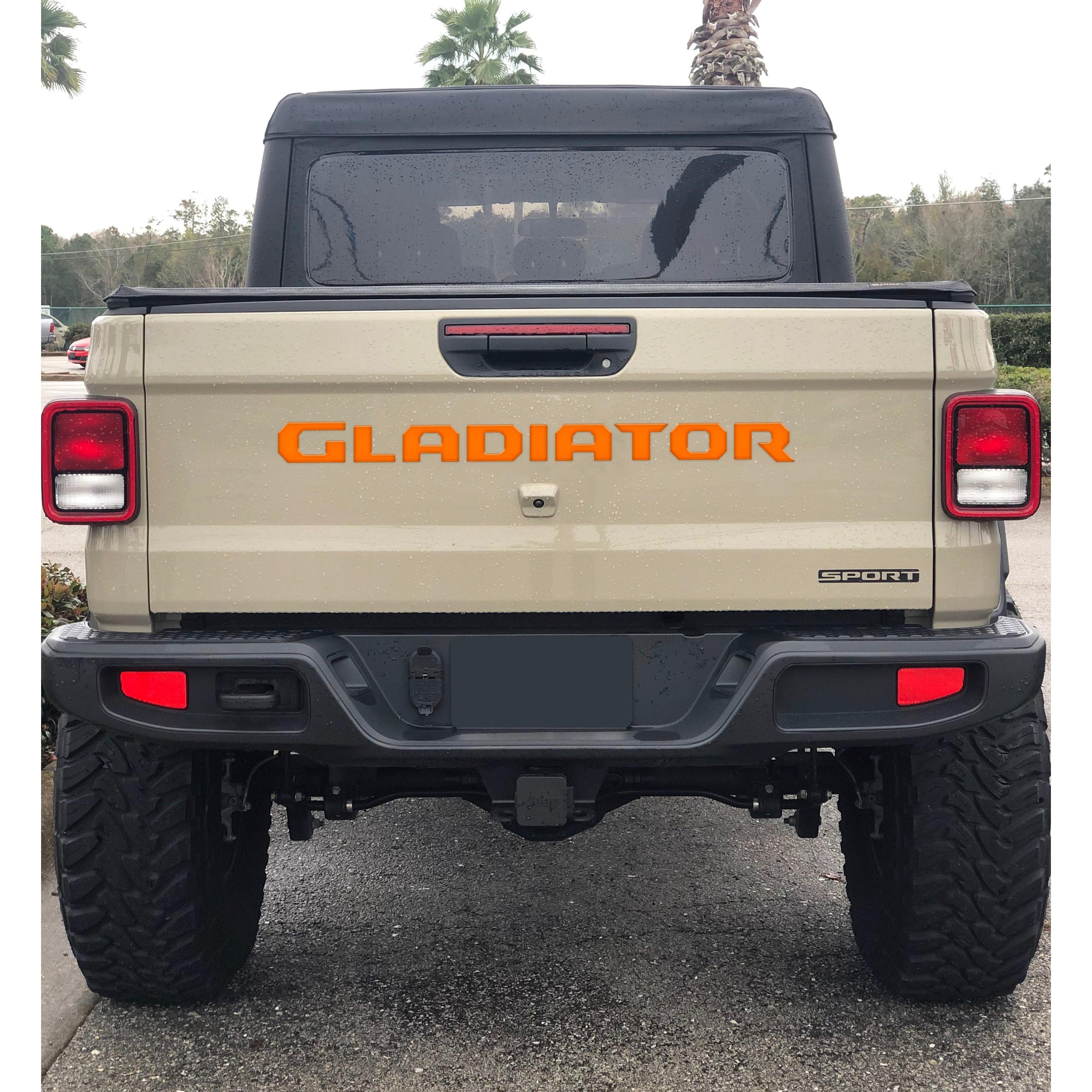 Tailgate Letter Replacement Overlays Fits 2020-2026 Jeep Gladiator