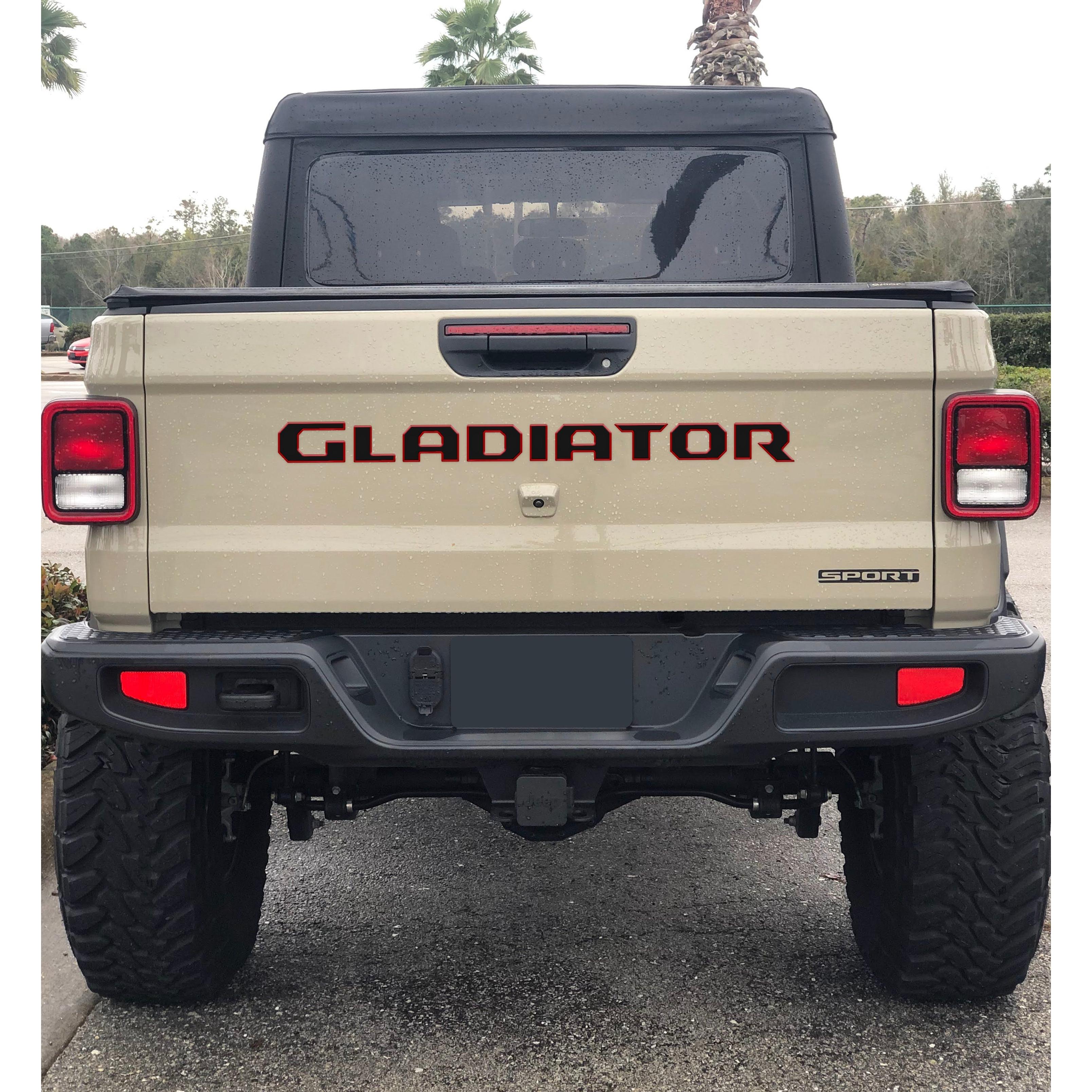 Tailgate Letter Replacement Overlays Fits 2020-2026 Jeep Gladiator