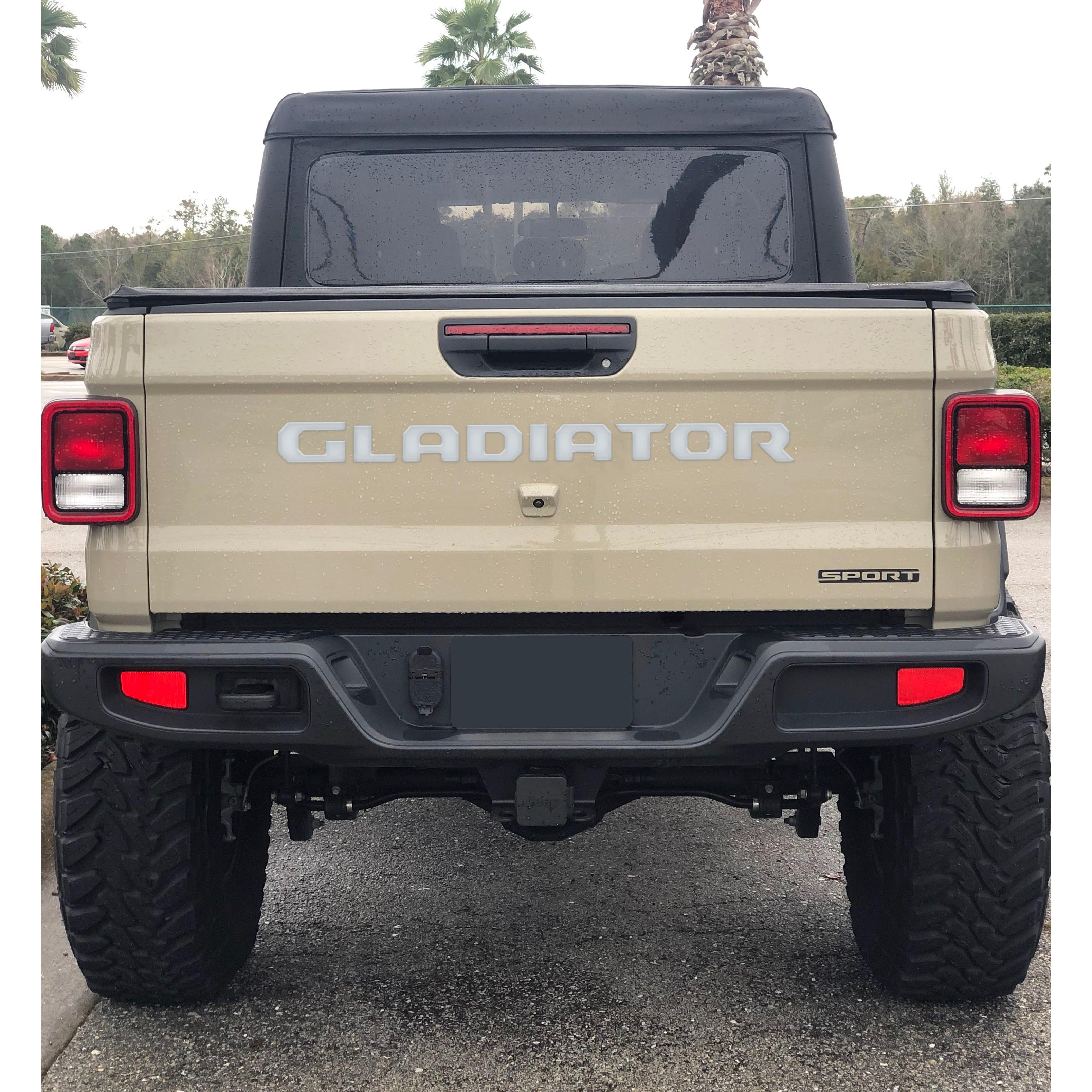 Tailgate Letter Replacement Overlays Fits 2020-2026 Jeep Gladiator