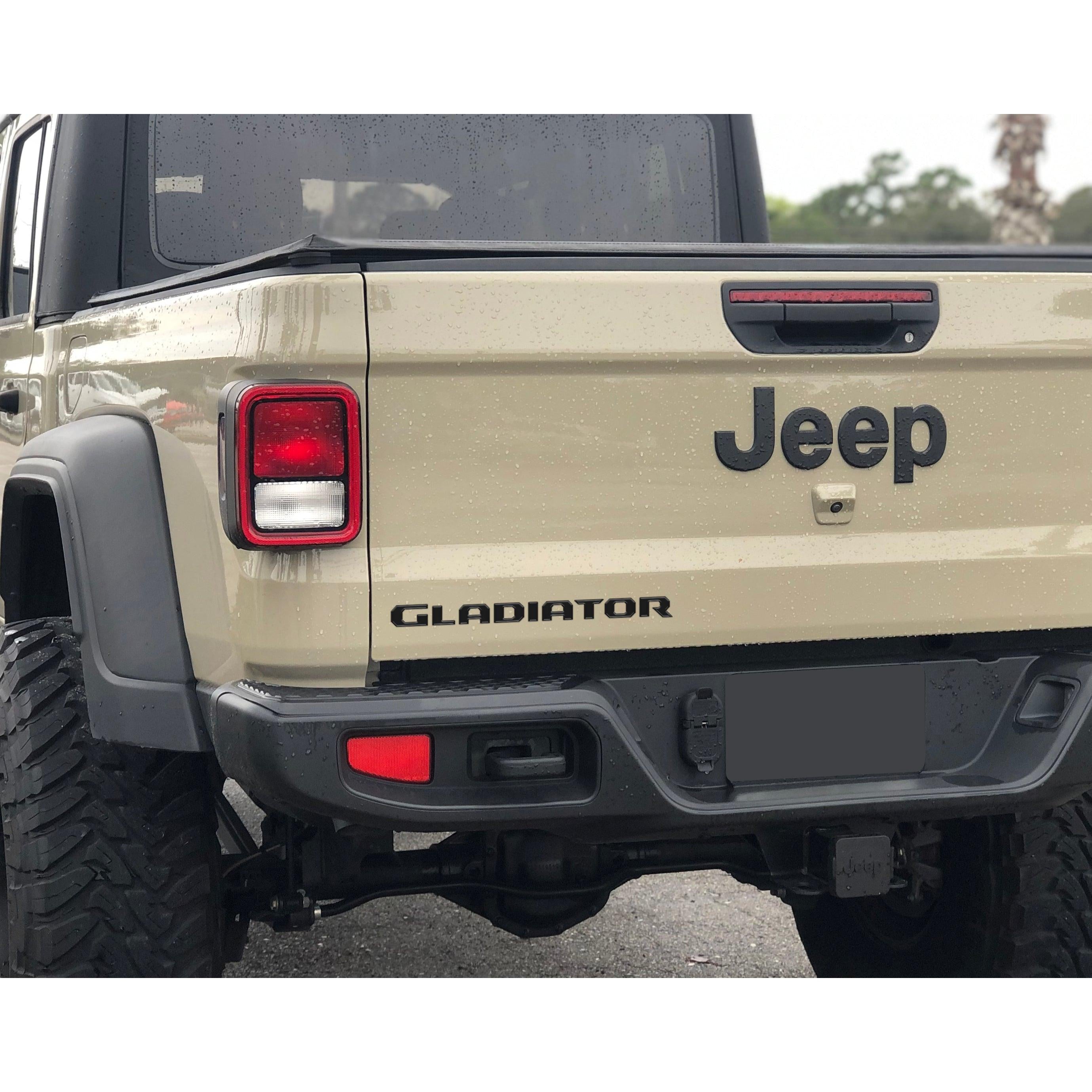 Raised Lettering Decal Fits 2020-2026 Jeep Gladiator