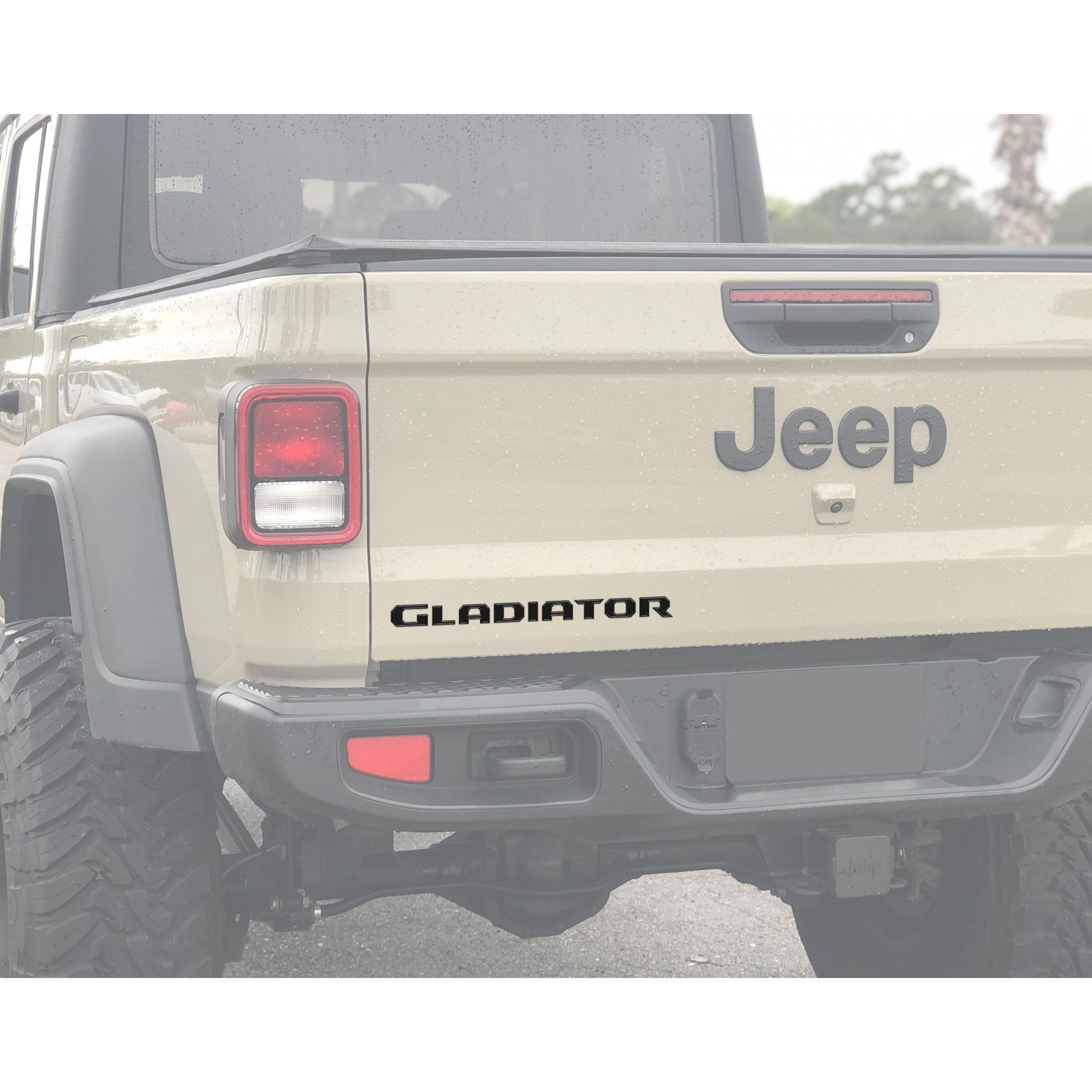 Raised Lettering Decal Fits 2020-2026 Jeep Gladiator