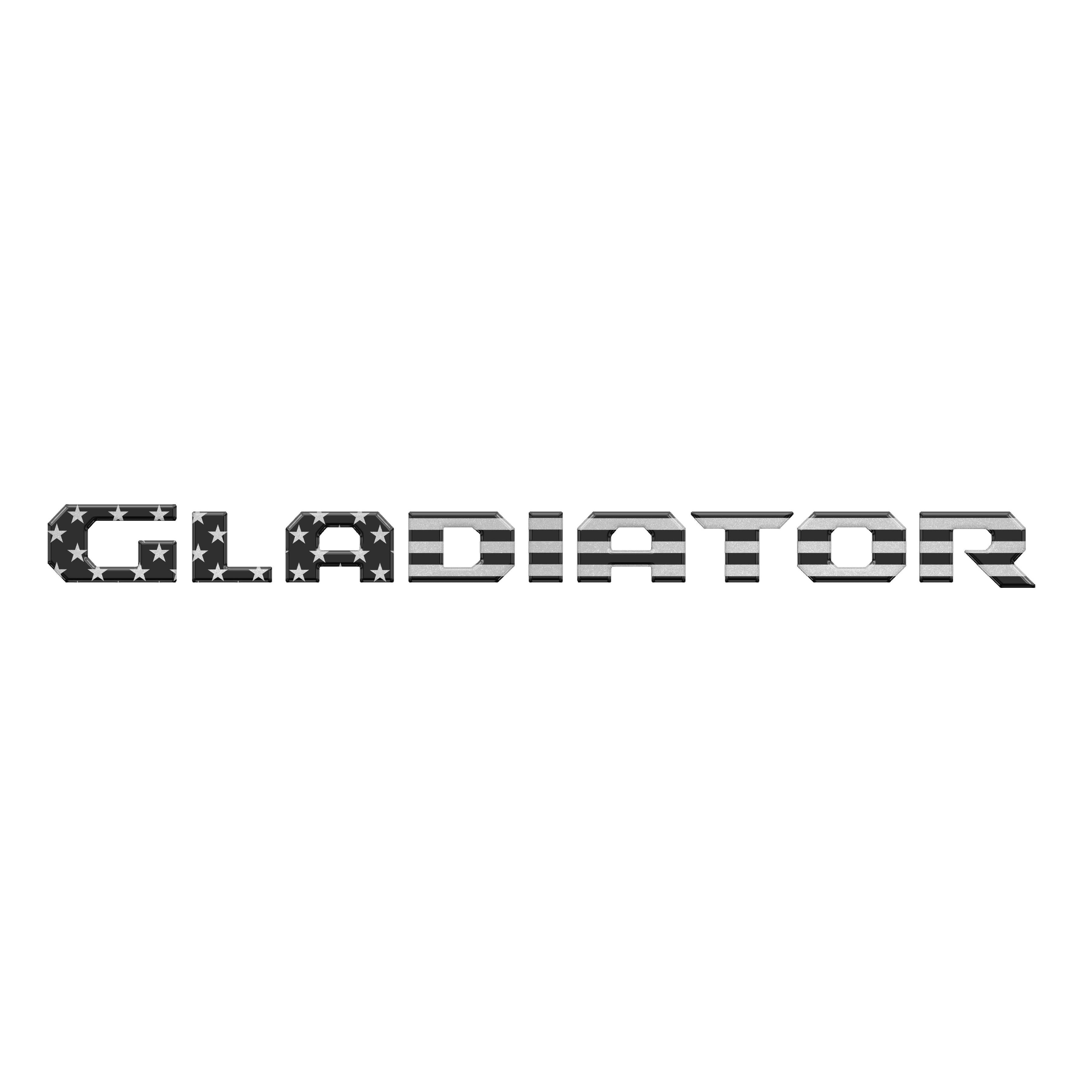Raised Lettering Decal Fits 2020-2026 Jeep Gladiator