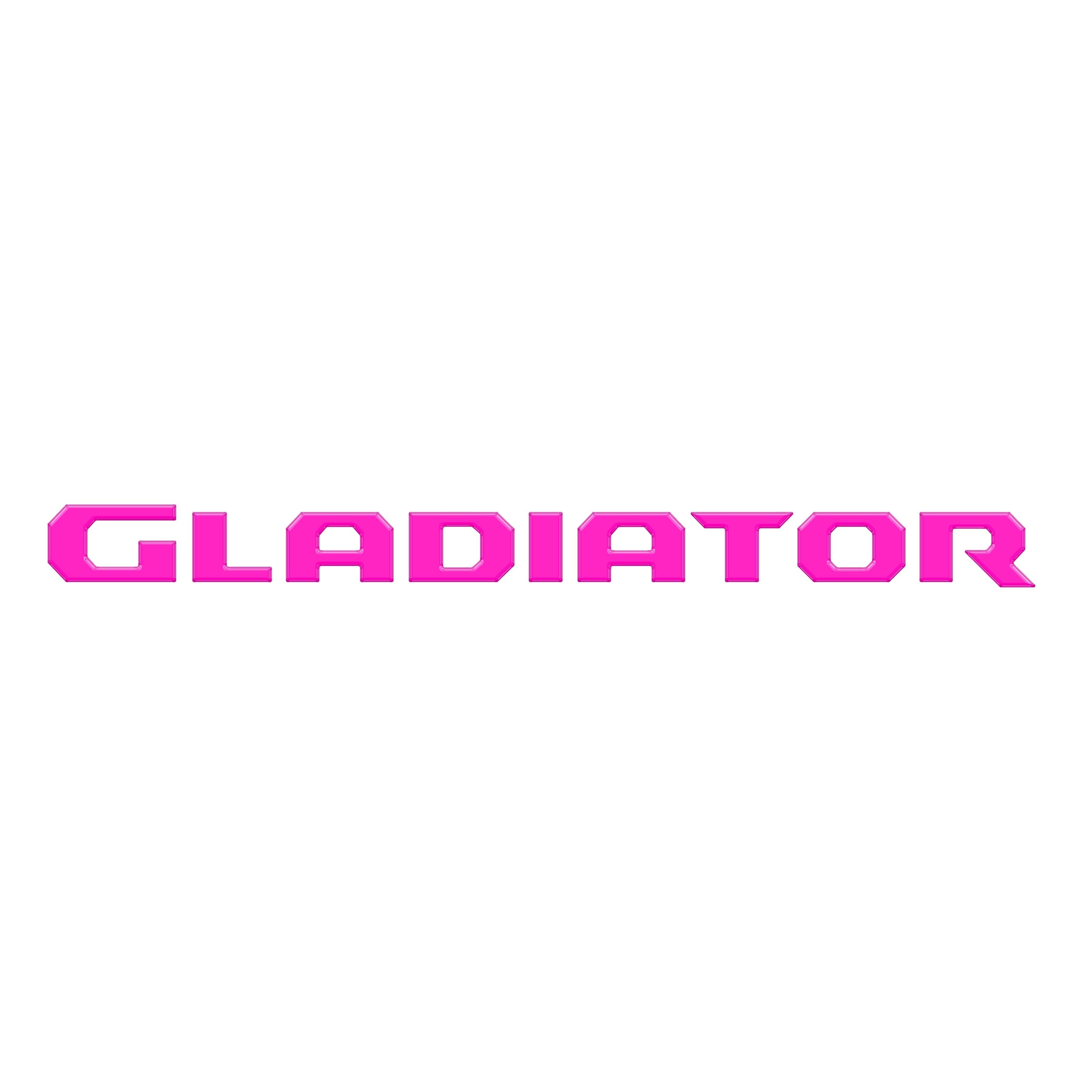 Raised Lettering Decal Fits 2020-2026 Jeep Gladiator