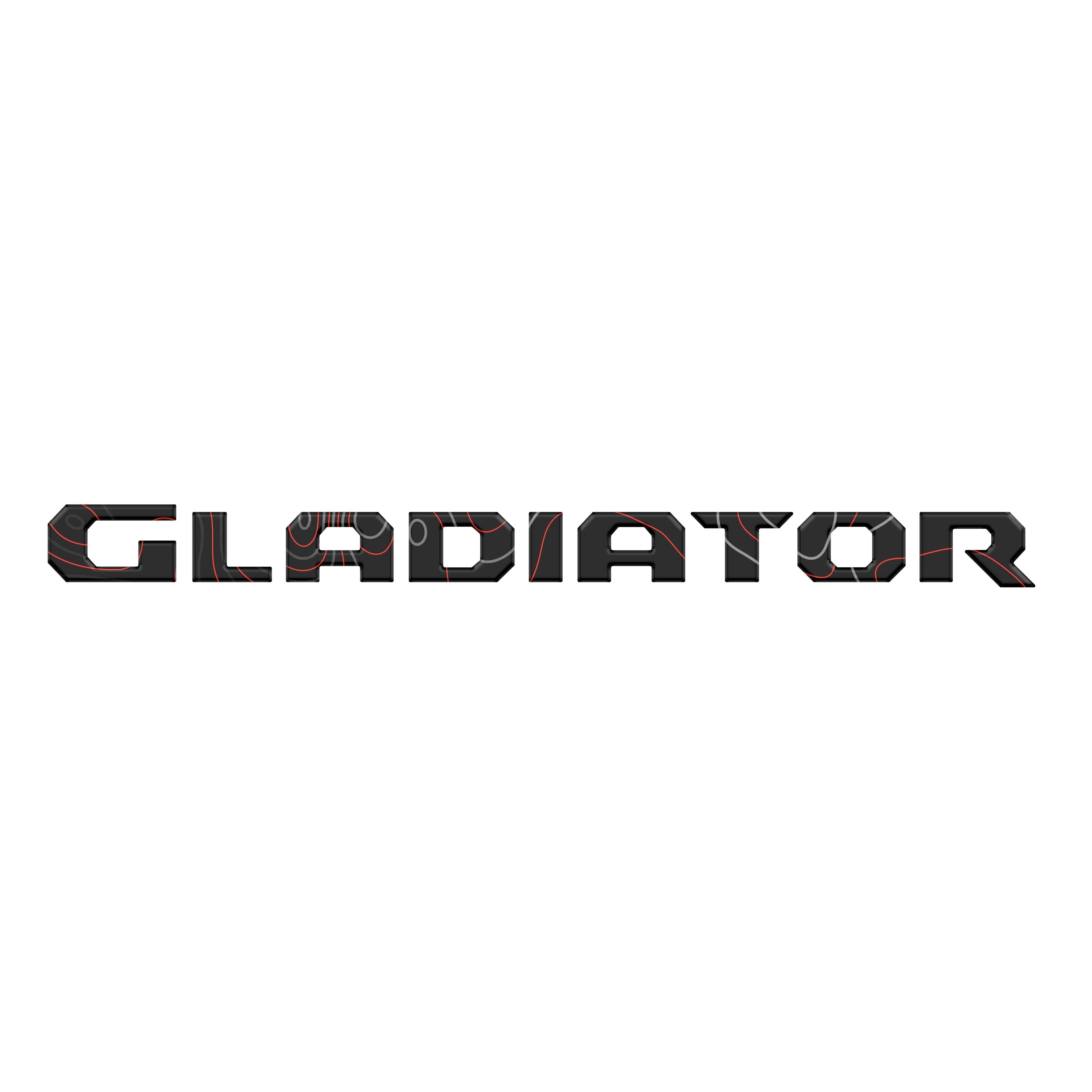 Raised Lettering Decal Fits 2020-2026 Jeep Gladiator