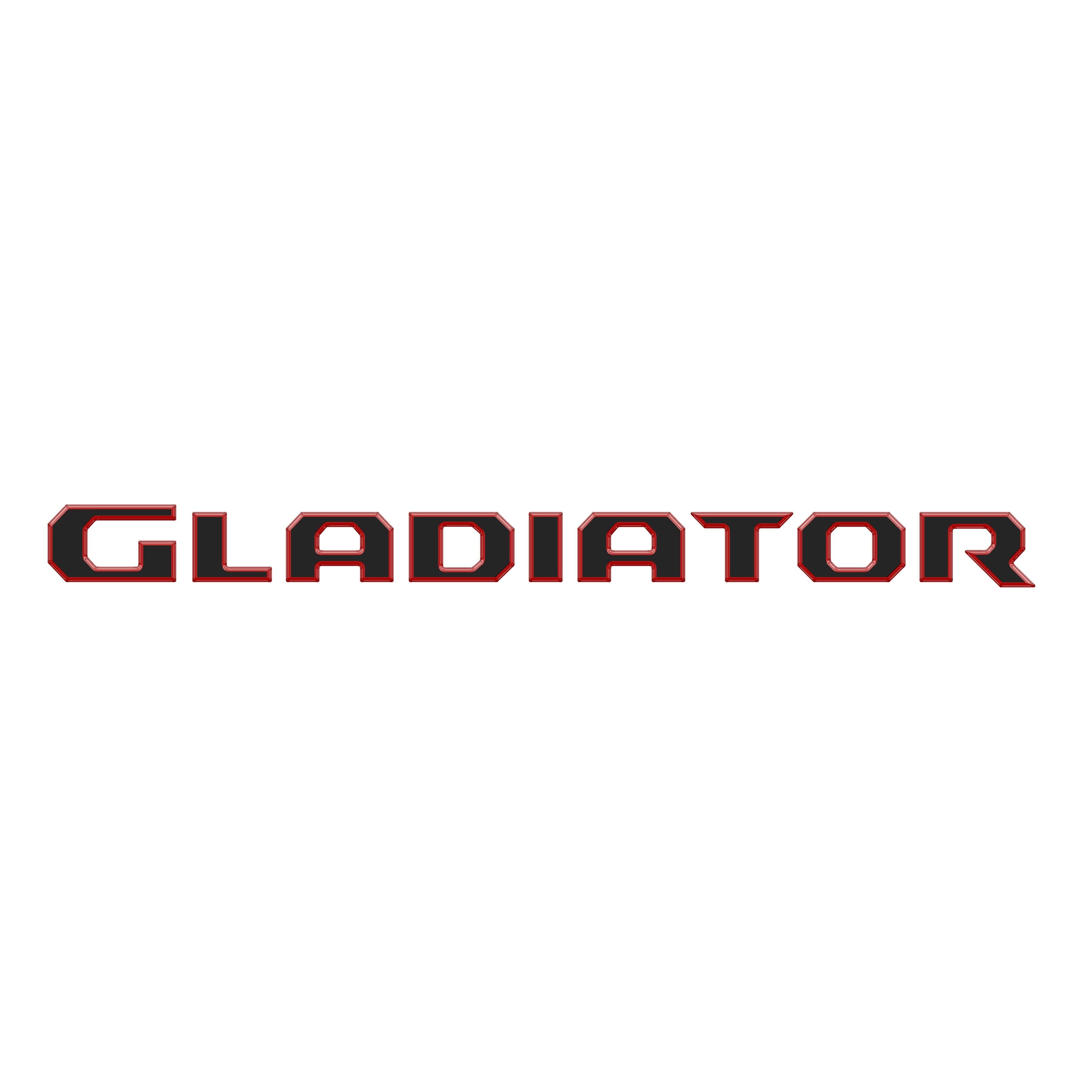 Raised Lettering Decal Fits 2020-2026 Jeep Gladiator