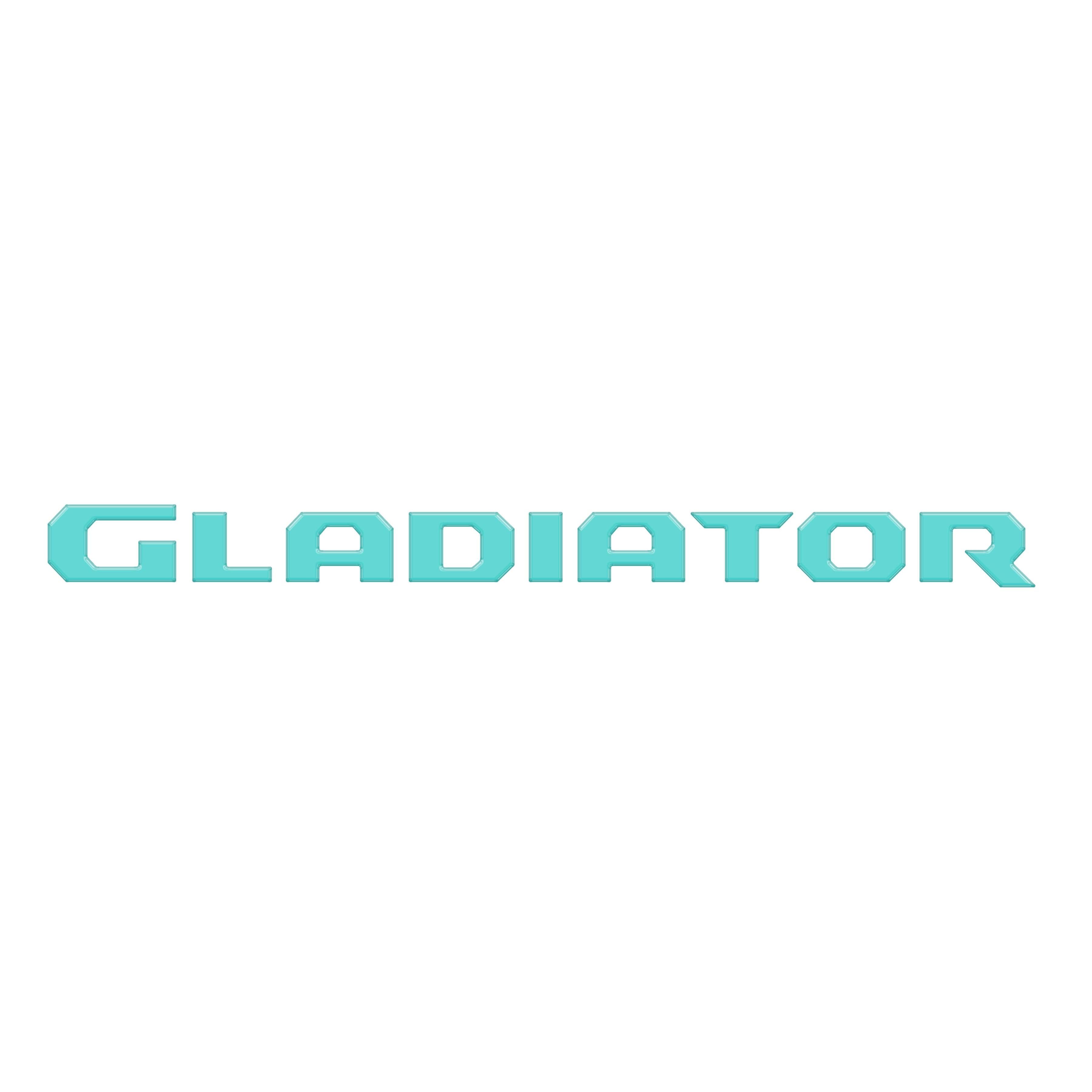 Raised Lettering Decal Fits 2020-2026 Jeep Gladiator