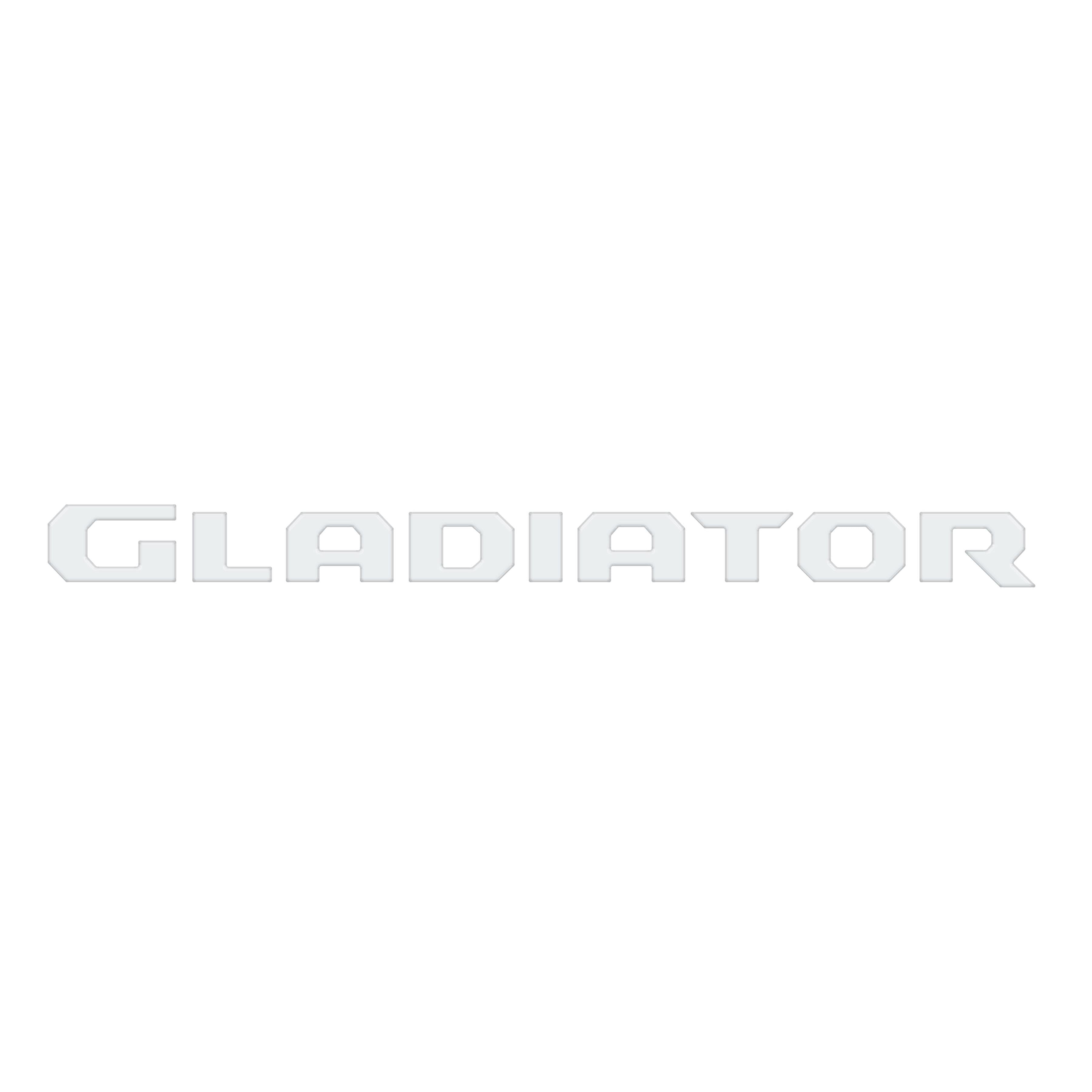 Raised Lettering Decal Fits 2020-2026 Jeep Gladiator