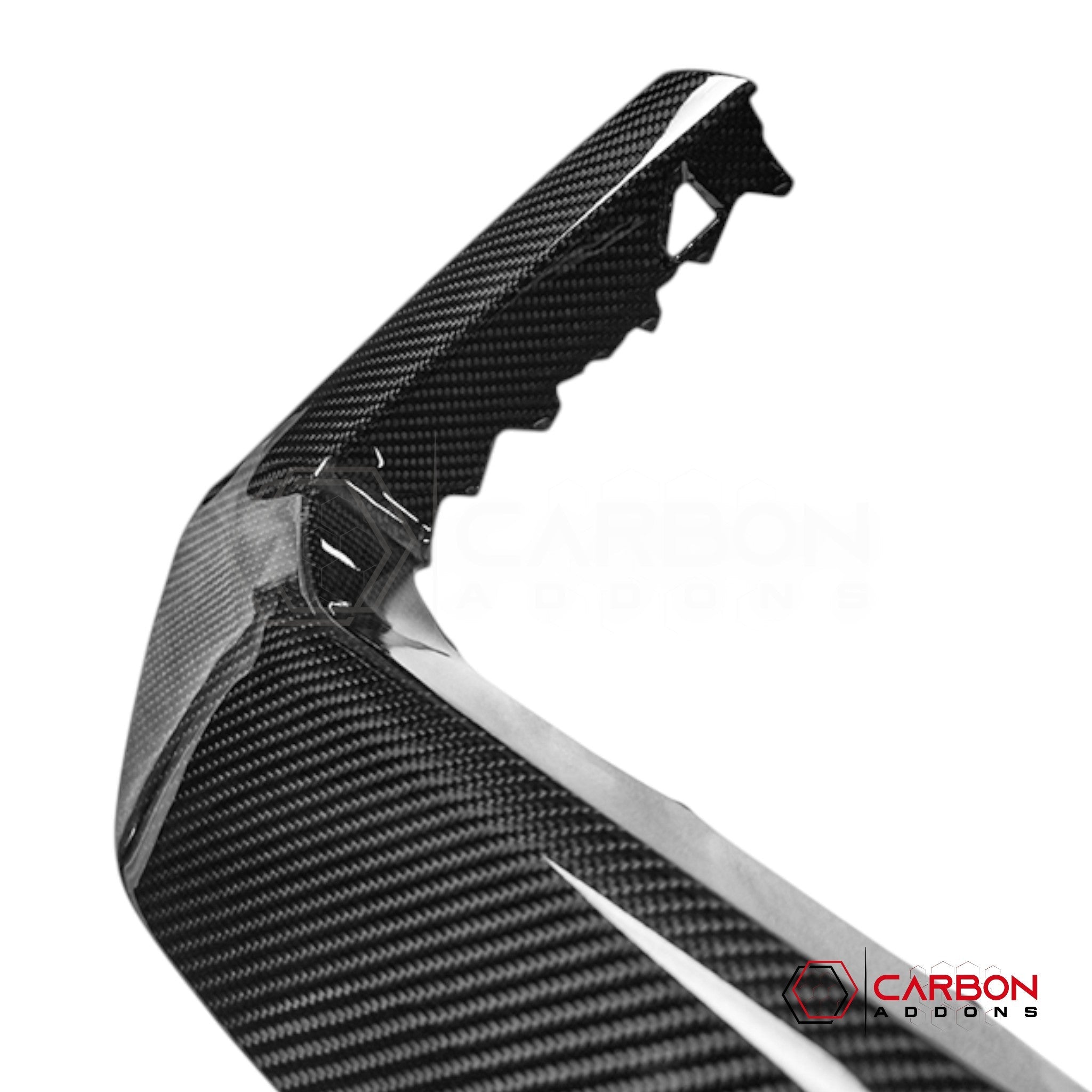 2024+ Ford Mustang Ecoboost Front Bumper Upper Trim Carbon Fiber Covers