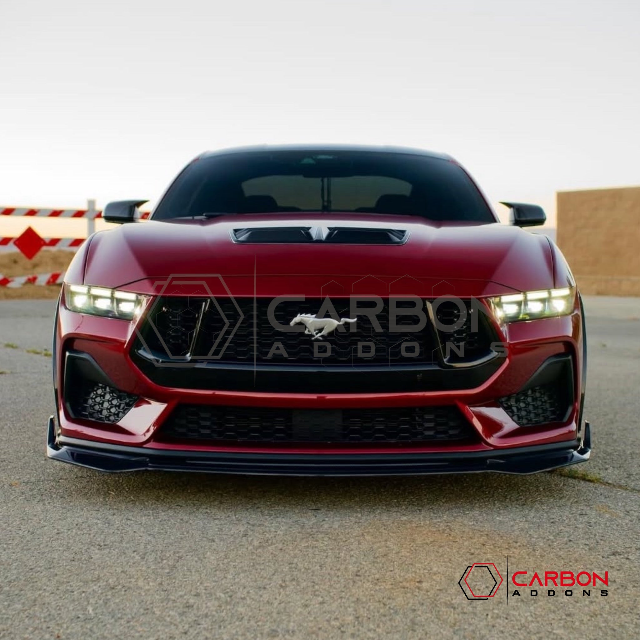 2024+ S650 Mustang M Style Carbon Fiber Exterior Side Mirror Cover