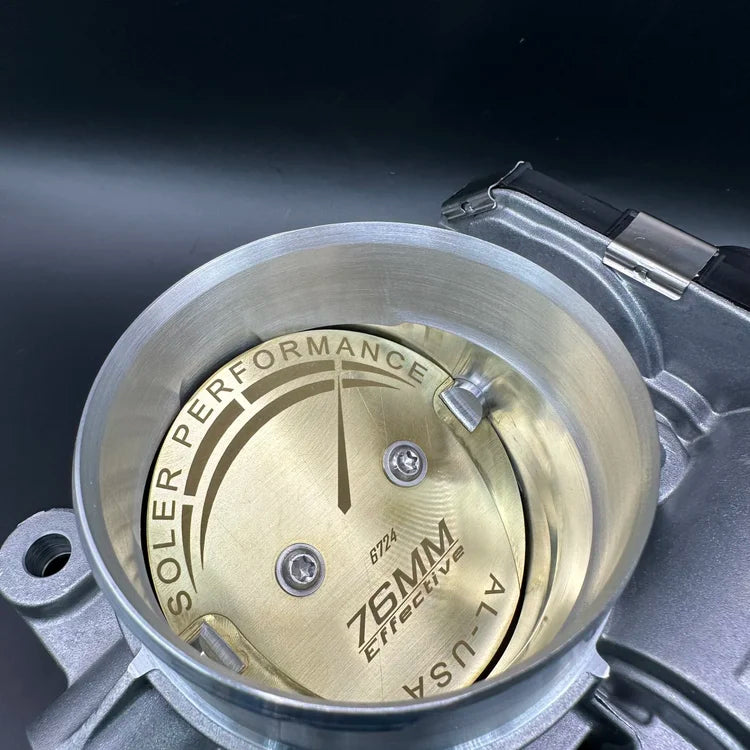 Soler Performance Ported 76MM Throttle Body For Camaro 5 V6, Colorado/Canyon 3.6L V6 (LFX)