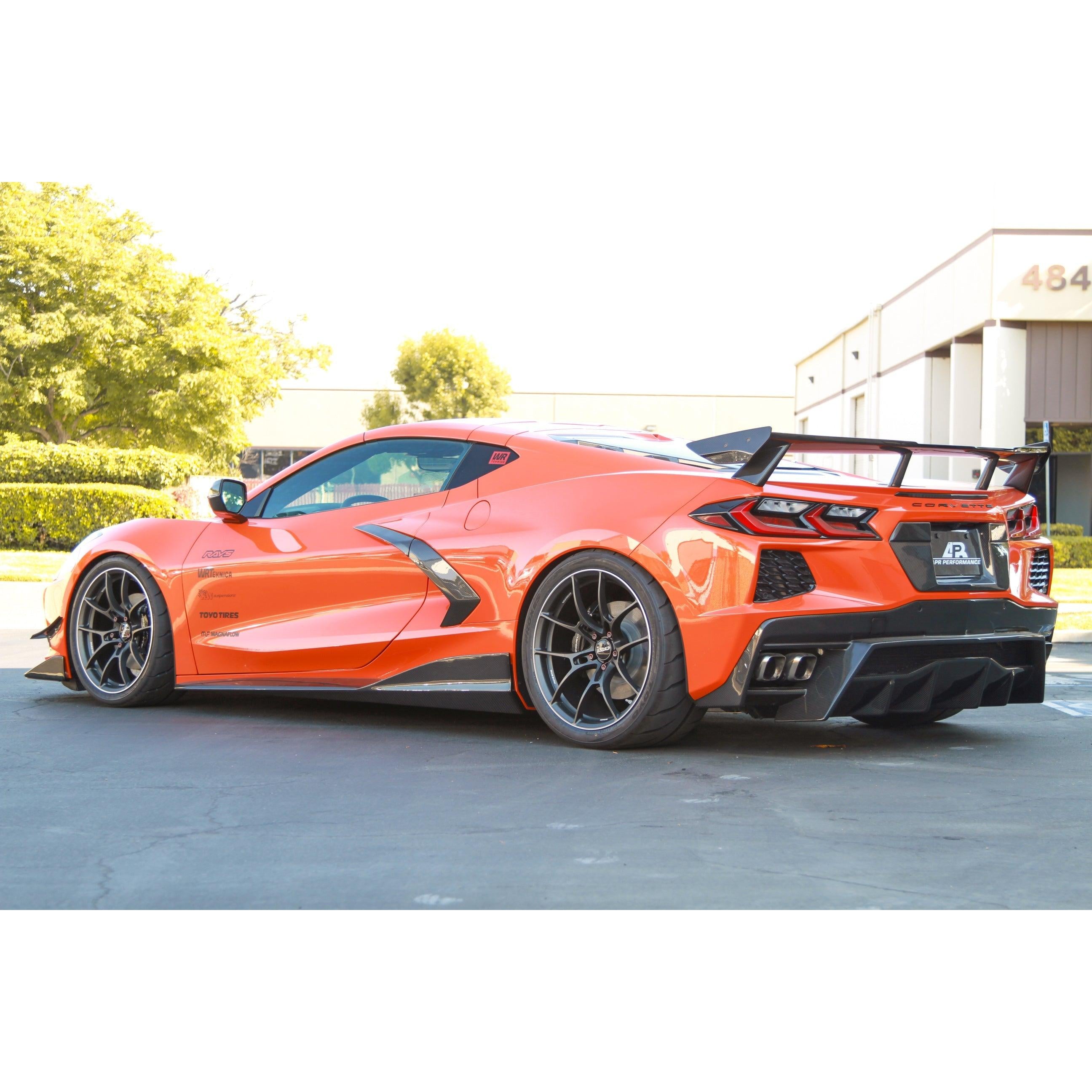 Chevrolet Corvette C8 License Plate Backing 2020-UP