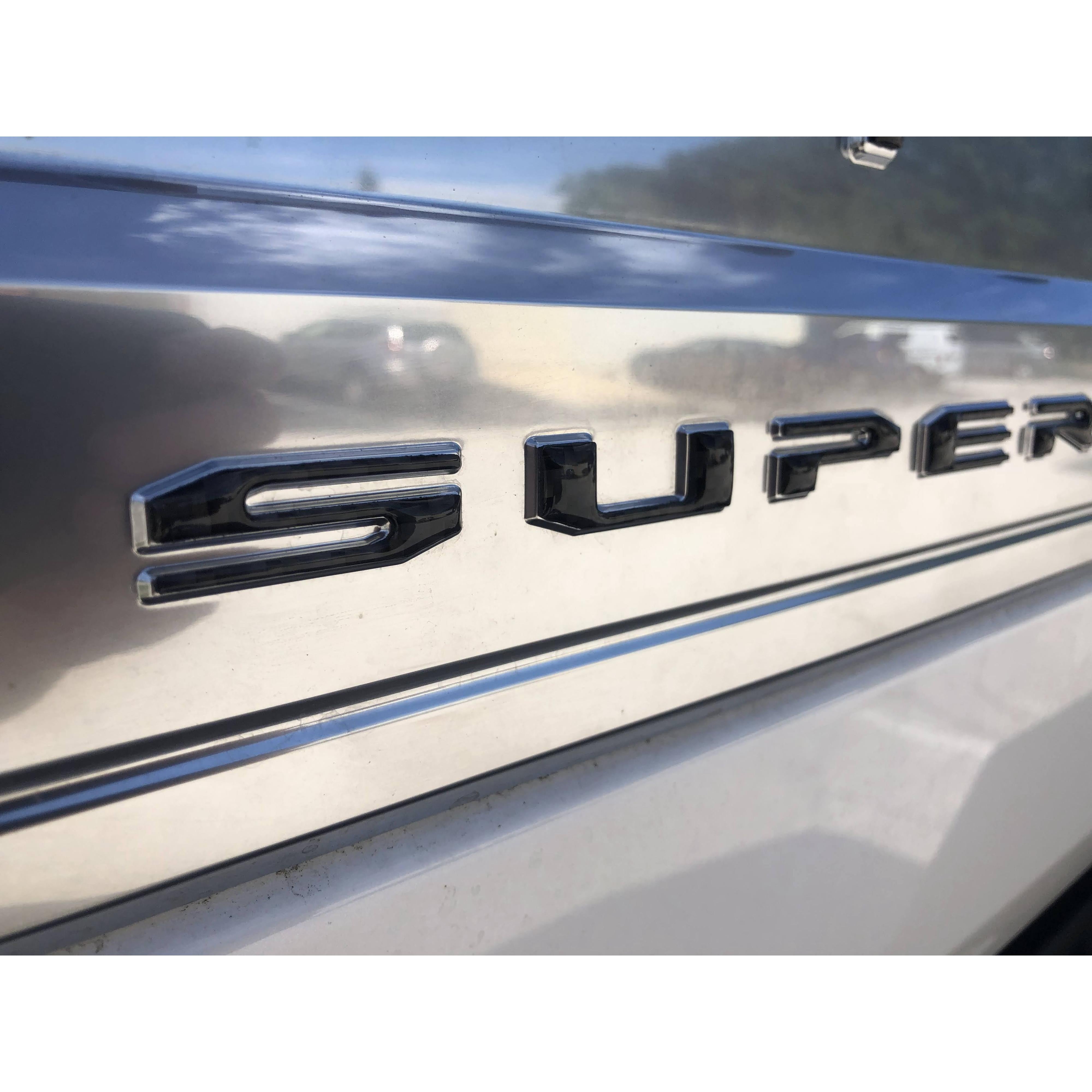 Tailgate Letter Overlays Fits 2020-2022 Ford Super Duty Platinum/Limited/King Ranch Trim Levels