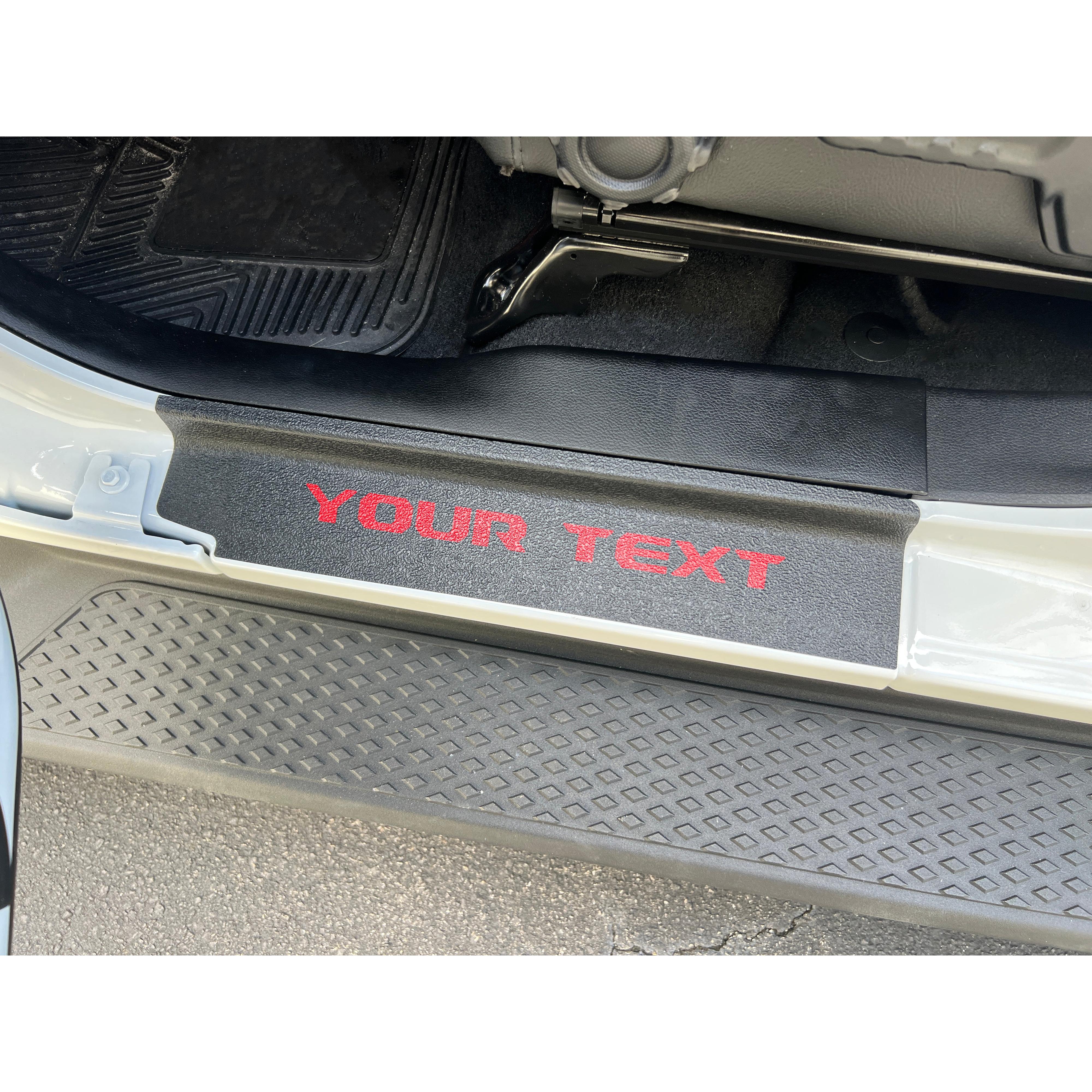 Textured Door Sill Overlays Fits 2019-2026 Jeep Wrangler