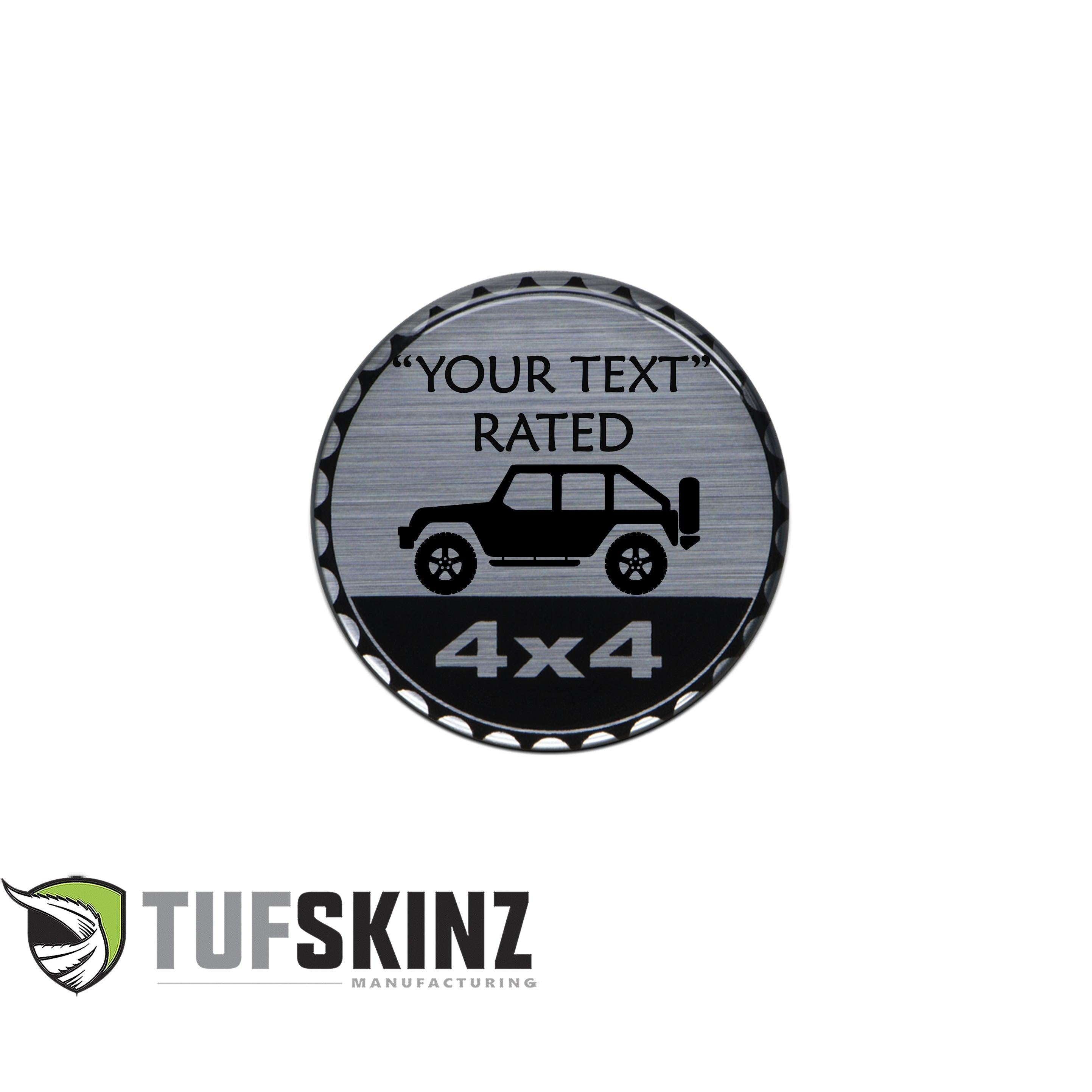 Custom Rated Badges - Fits Jeep
