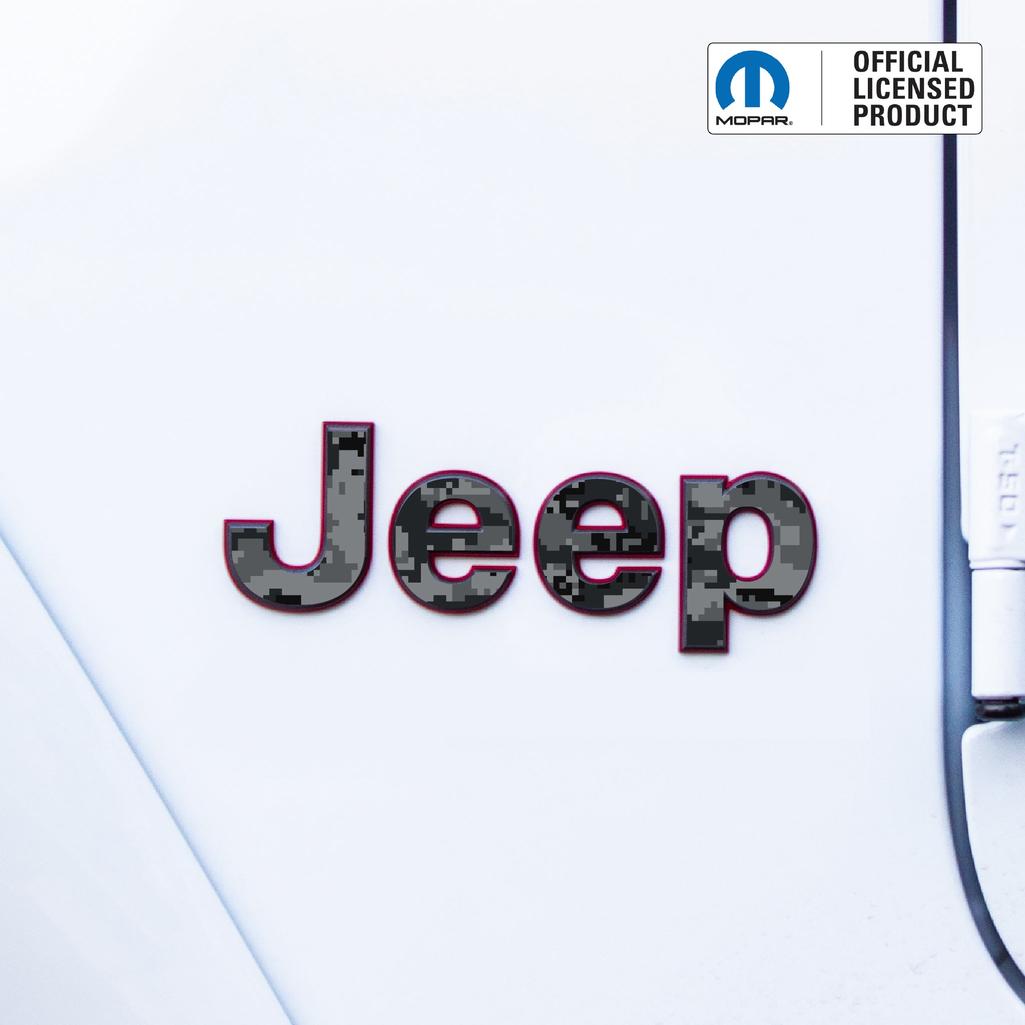 JEEP Wrangler Emblem Overlay Decal Set | Fits JL, JK, TJ & YJ