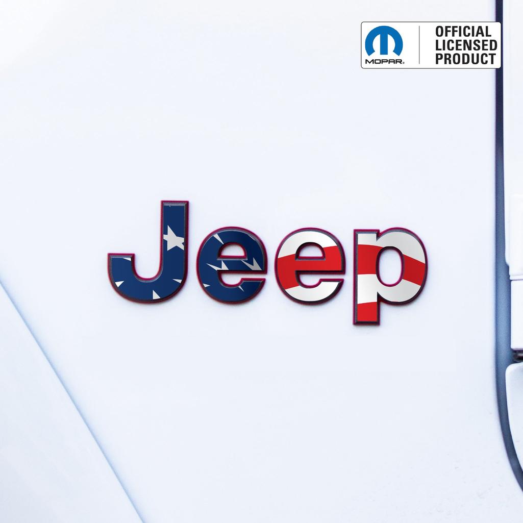 JEEP Wrangler Emblem Overlay Decal Set | Fits JL, JK, TJ & YJ