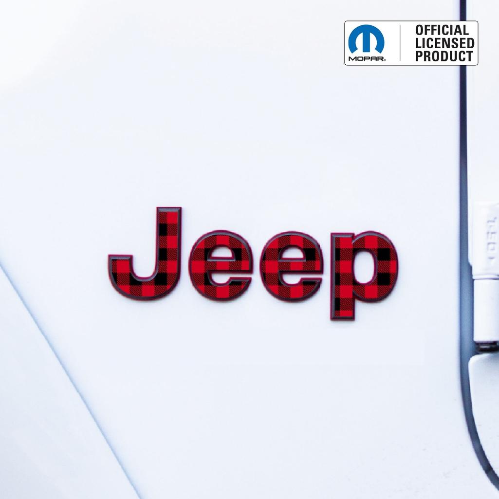 JEEP Wrangler Emblem Overlay Decal Set | Fits JL, JK, TJ & YJ