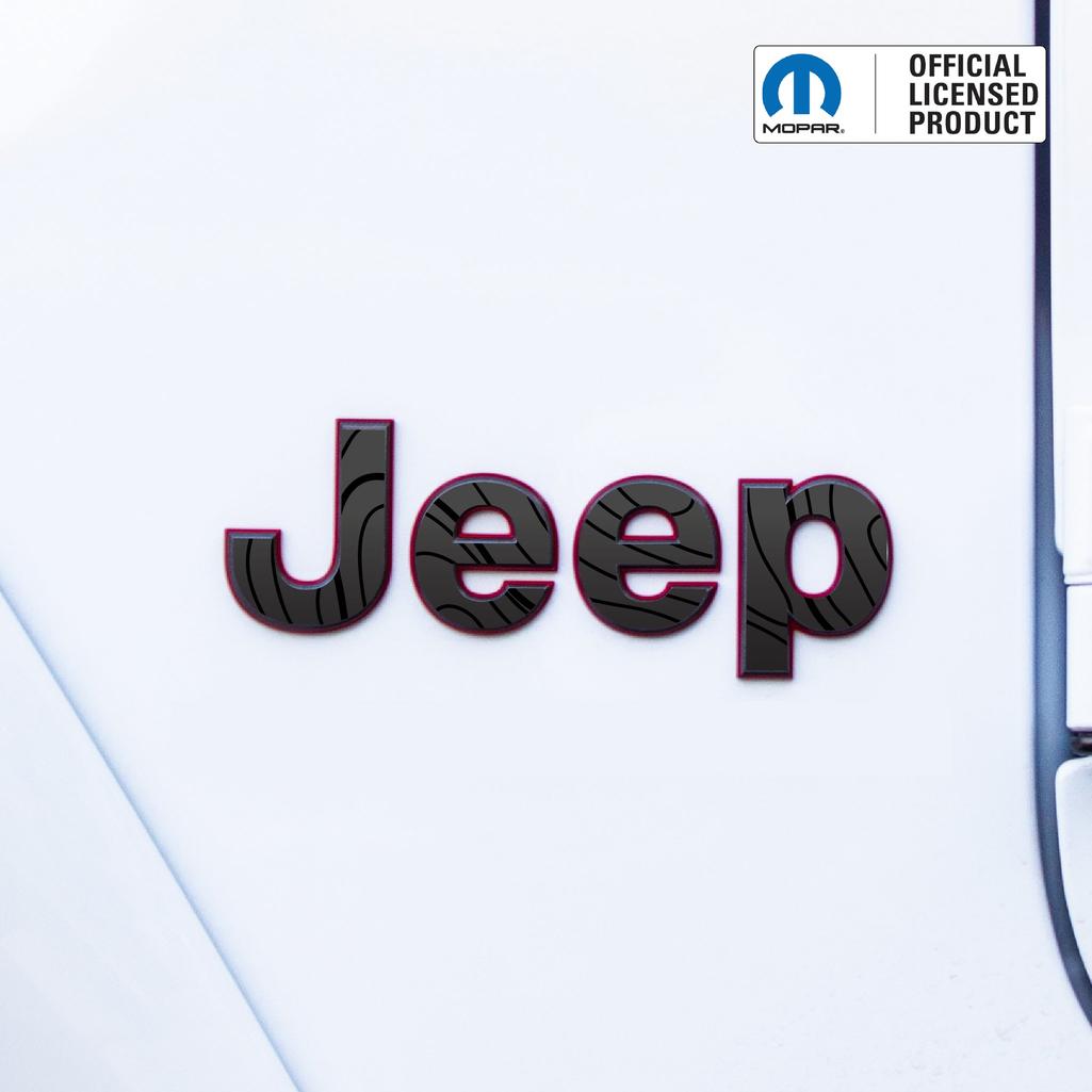 JEEP Wrangler Emblem Overlay Decal Set | Fits JL, JK, TJ & YJ