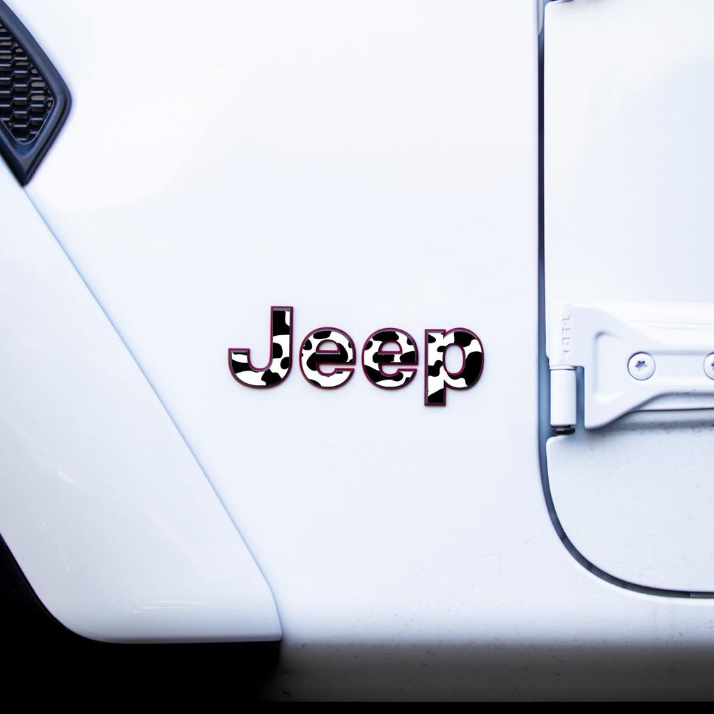 JEEP Wrangler Emblem Overlay Decal Set | Fits JL, JK, TJ & YJ
