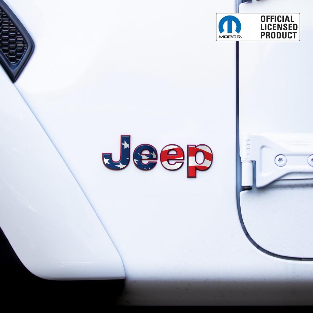 JEEP Wrangler Emblem Overlay Decal Set | Fits JL, JK, TJ & YJ