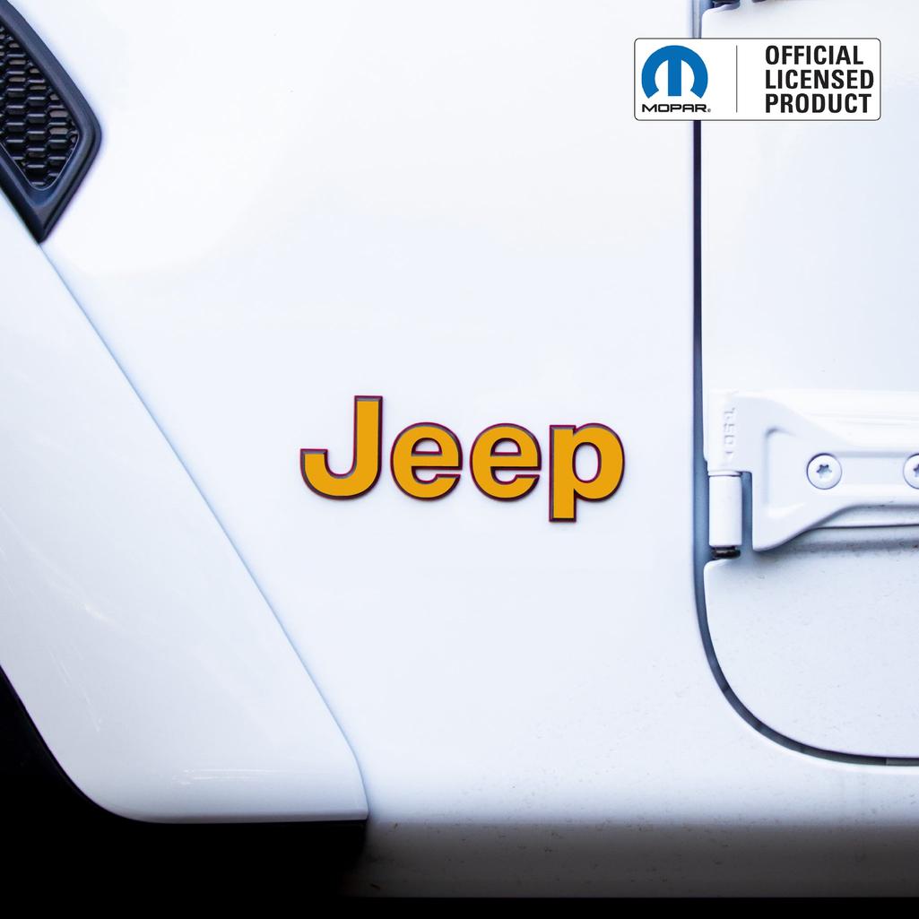 JEEP Wrangler Emblem Overlay Decal Set | Fits JL, JK, TJ & YJ