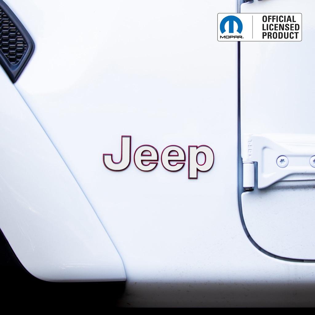JEEP Wrangler Emblem Overlay Decal Set | Fits JL, JK, TJ & YJ
