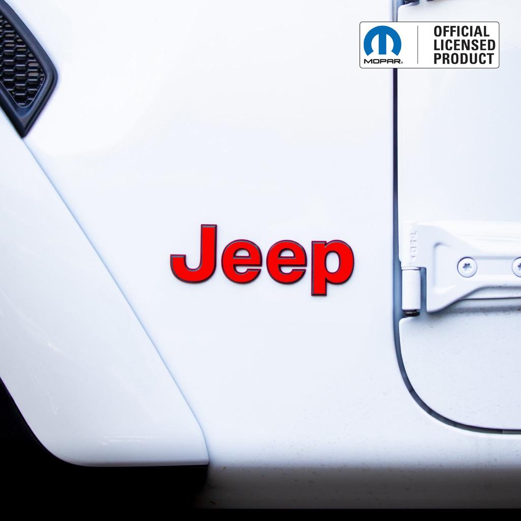 JEEP Wrangler Emblem Overlay Decal Set | Fits JL, JK, TJ & YJ