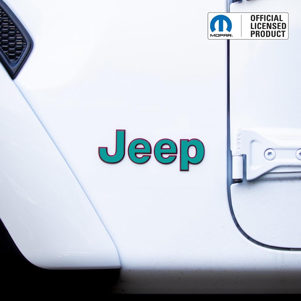 JEEP Wrangler Emblem Overlay Decal Set | Fits JL, JK, TJ & YJ
