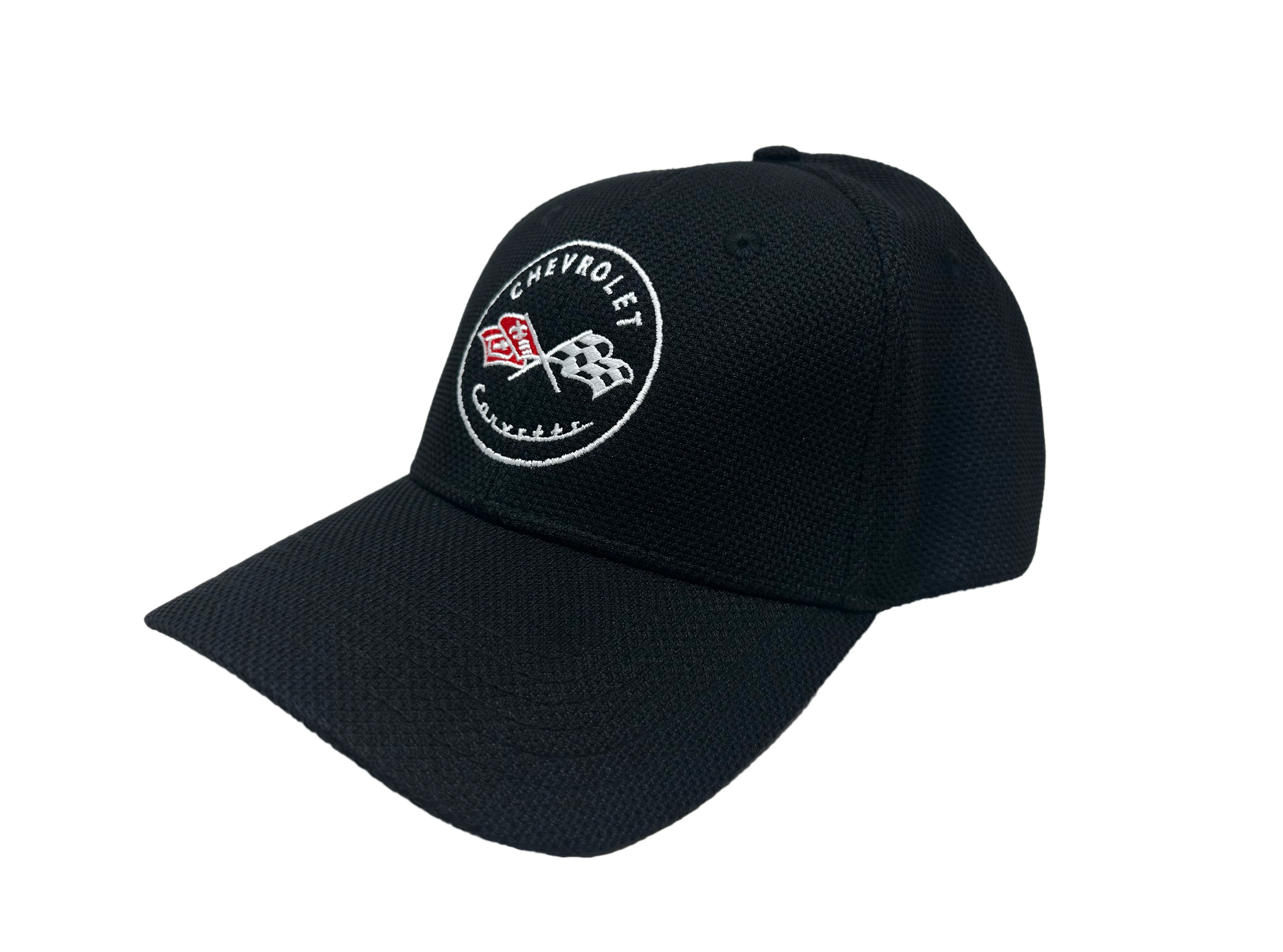C1 Embroidered Corvette Stretch Fit Hat : Black