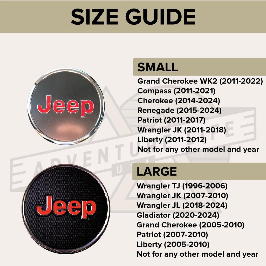 JEEP Steering Wheel Emblem Overlay Decal – Animal Print Designs