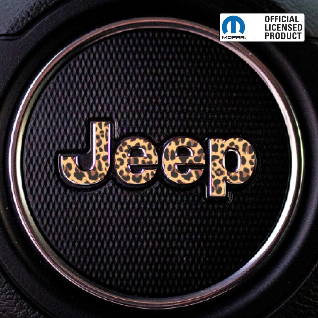 JEEP Steering Wheel Emblem Overlay Decal – Animal Print Designs