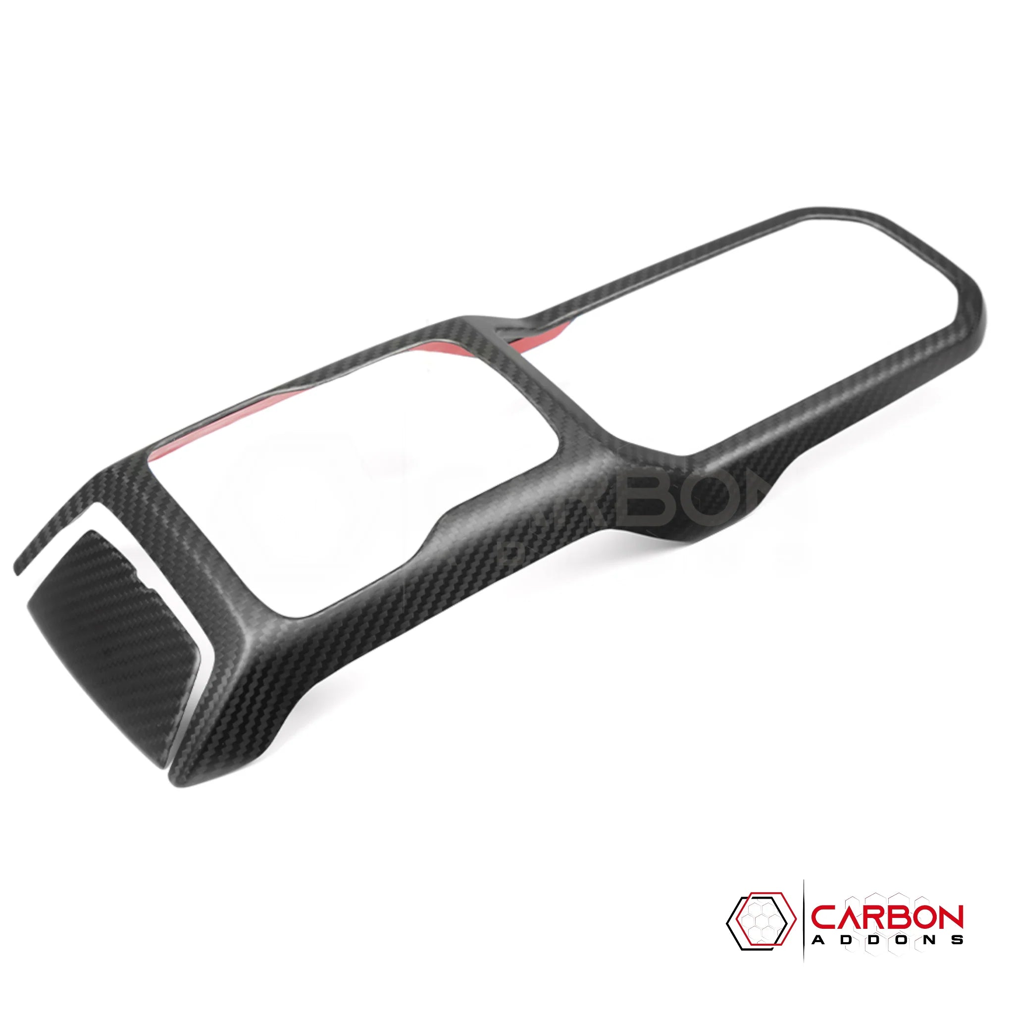 Jeep Gladiator JT & Wrangler JL Center Console Gear Shift Panel Trim – Real Dry Carbon Fiber (Glossy or Matte) 2020–Current