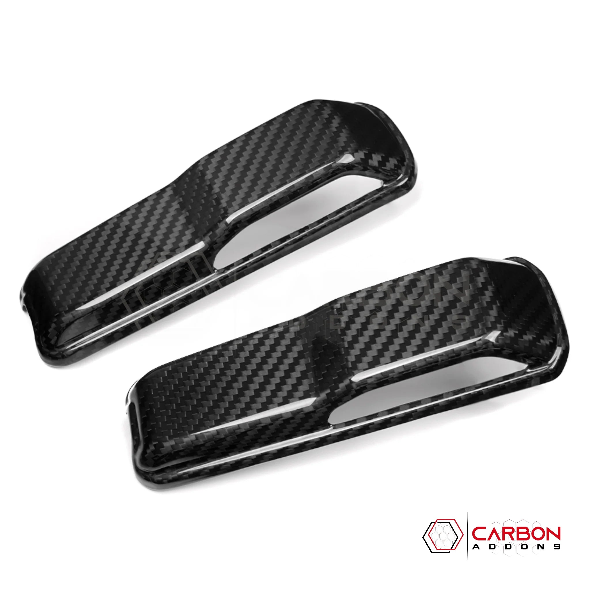Jeep Gladiator JT & Wrangler JL Windshield Hold Down Bracket Cover – Real Dry Carbon Fiber (Glossy or Matte) 2020–Current