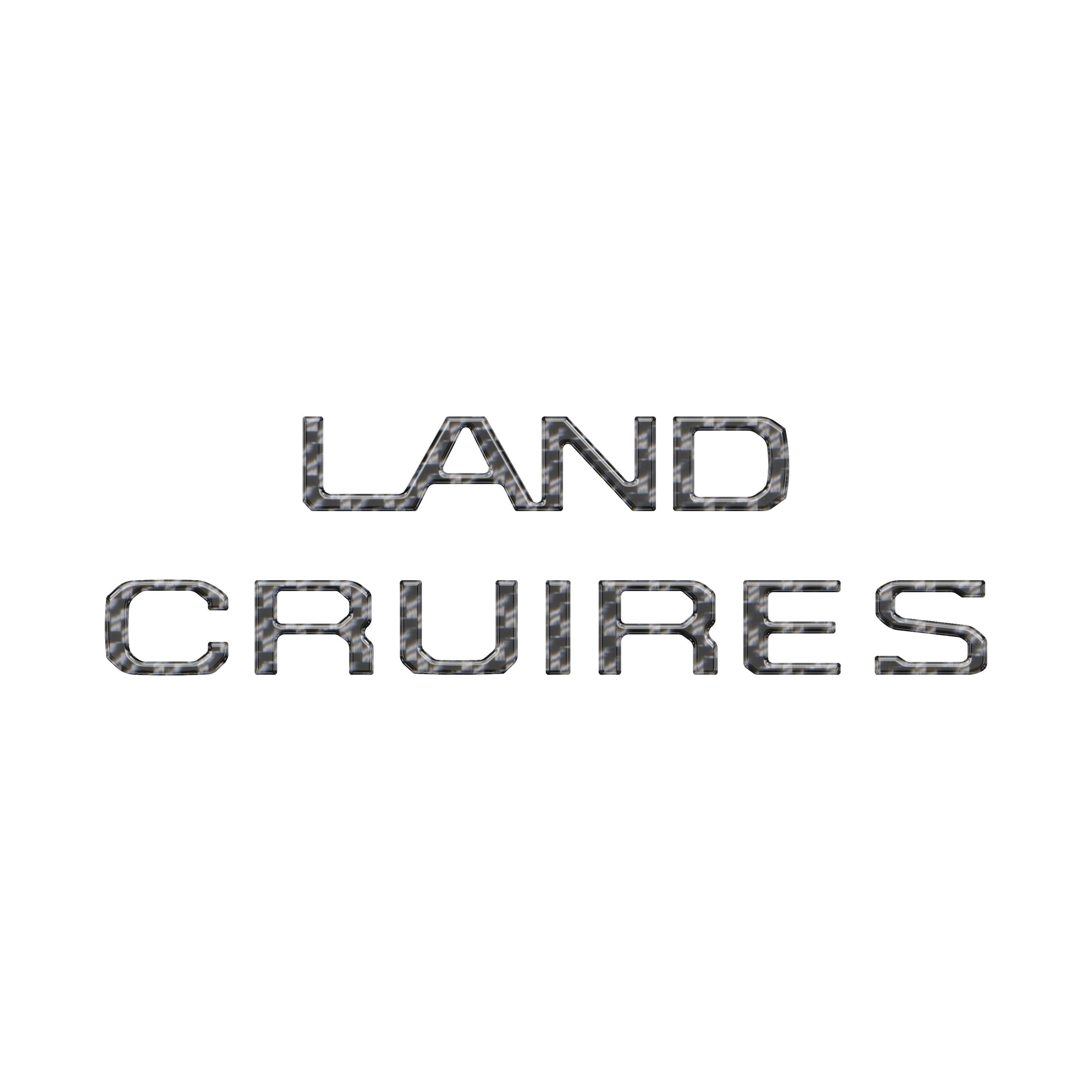 Rear Liftgate Letter Overlays Fits 2024-2026 Toyota Land Cruiser
