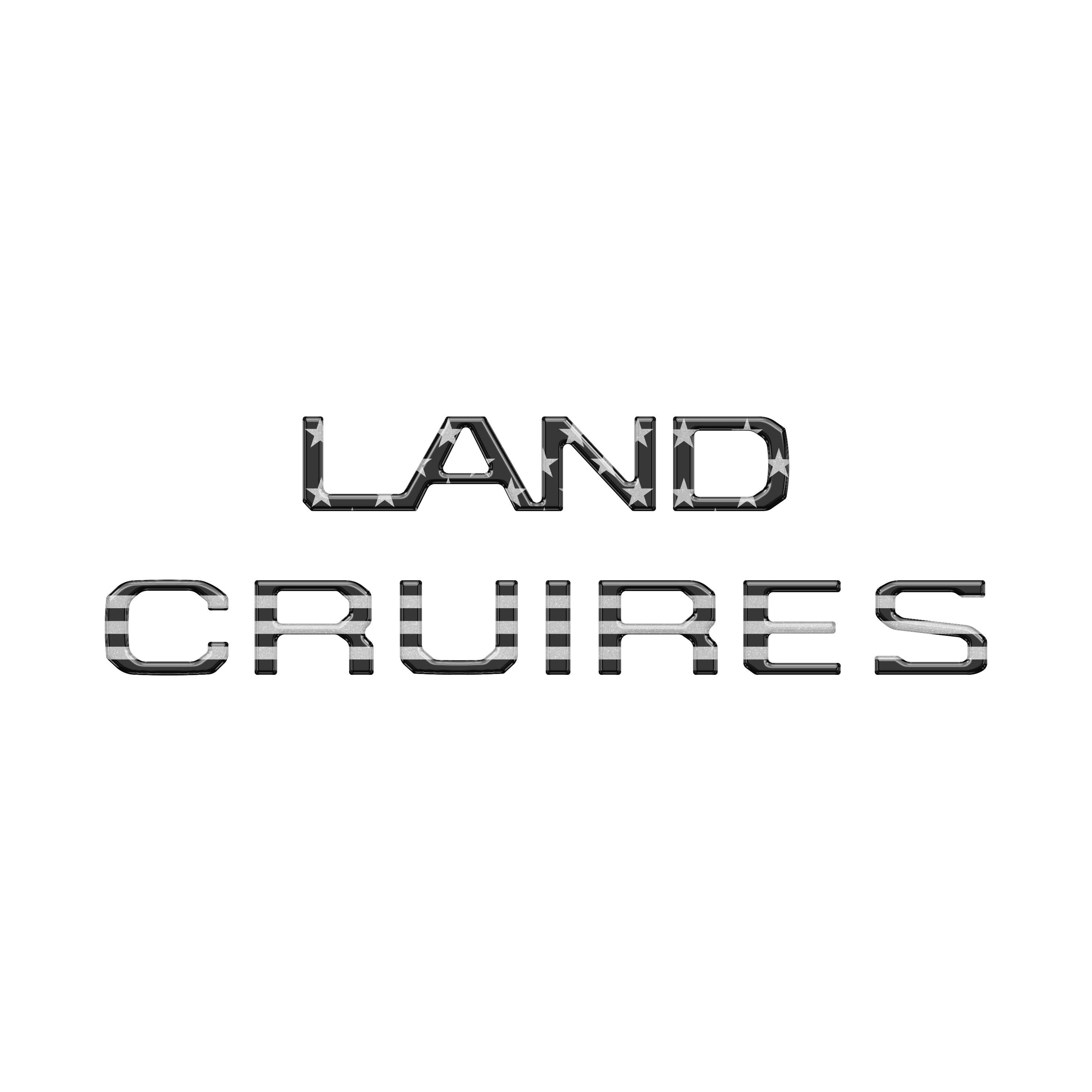 Rear Liftgate Letter Overlays Fits 2024-2026 Toyota Land Cruiser