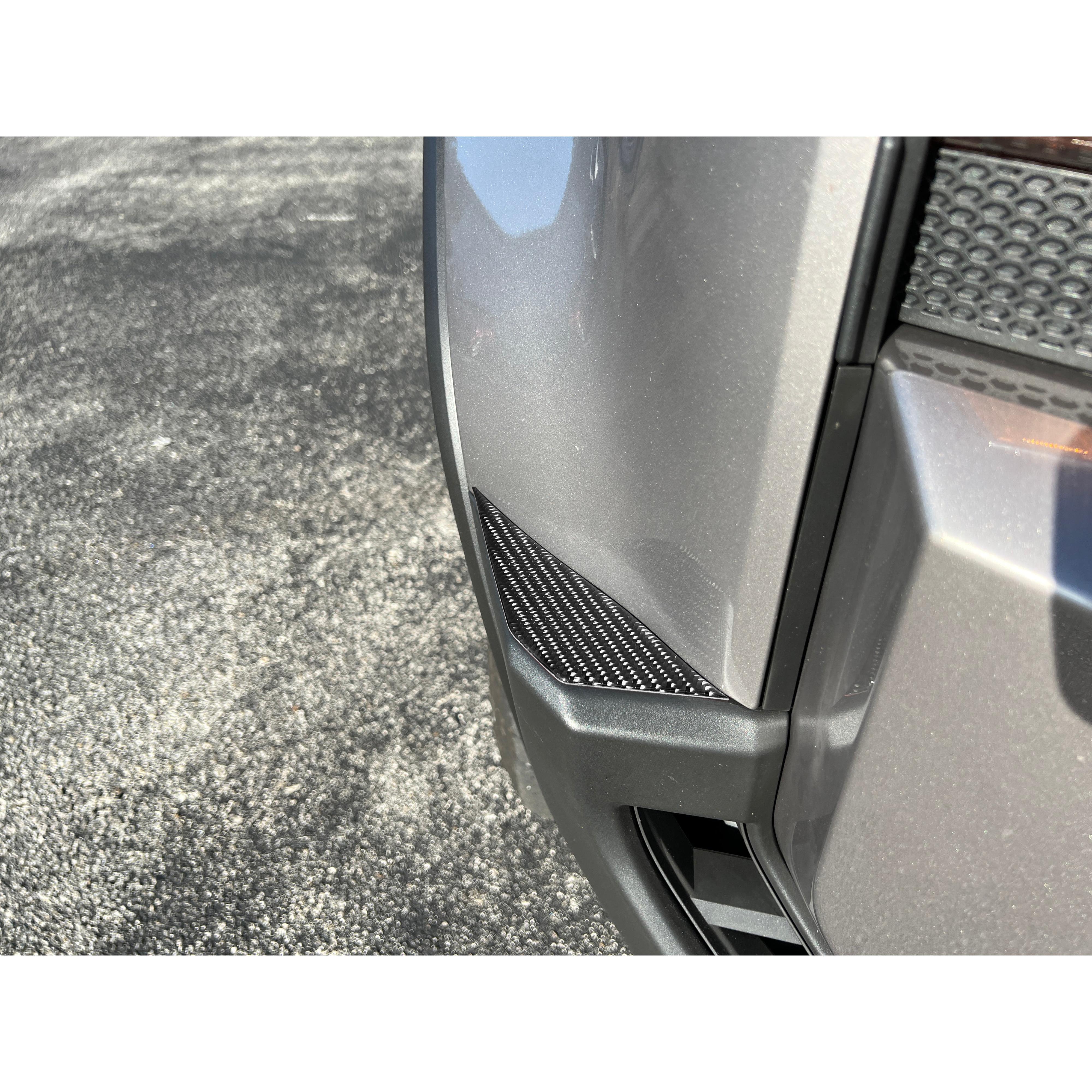 Front Bumper Top Sides Overlays Fits 2024-2026 Toyota Land Cruiser