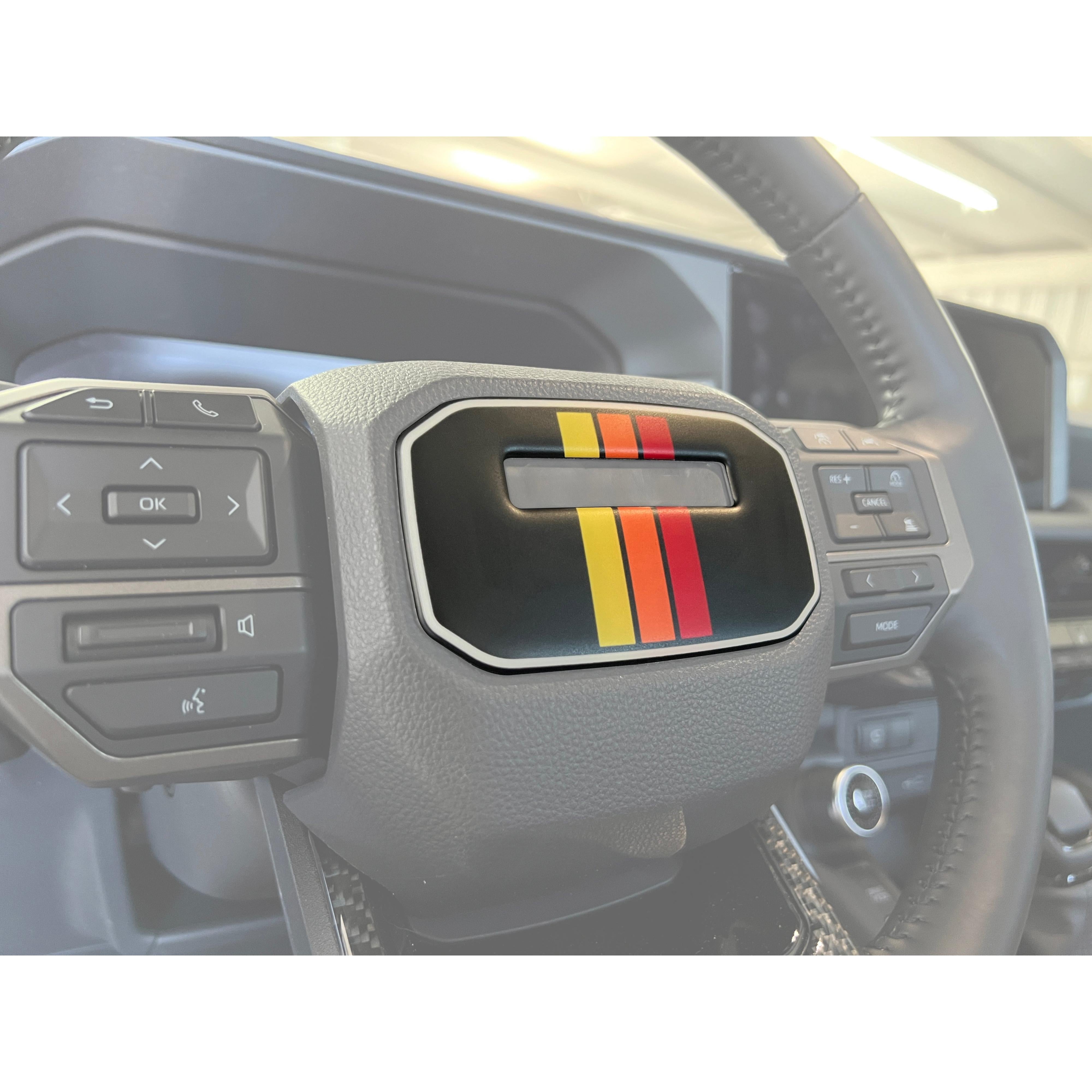 Center Steering Wheel Accent Trim Fits 2024-2026 Toyota Land Cruiser