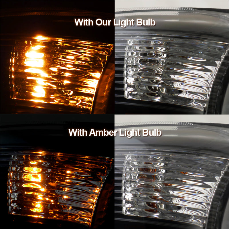 T10 Chrome Amber Light Bulbs