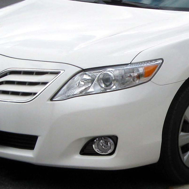 2010-2011 Toyota Camry LE/XLE/Base H11 Fog Lights Kit (Chrome Housing/Clear Lens)