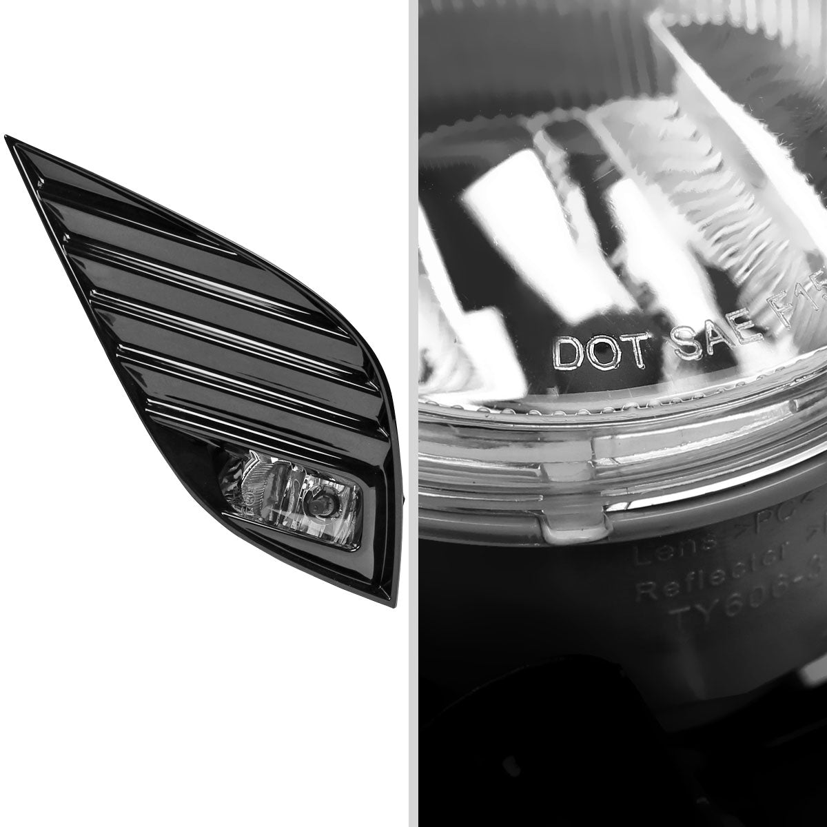 2018-2020 Toyota Camry SE/XSE 12V/19W H16 Fog Lights Kit (Chrome Housing/Clear Lens)