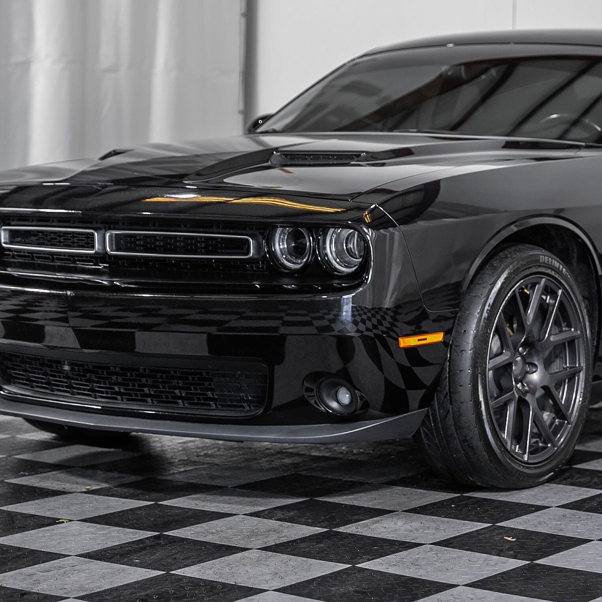 2015-2023 Dodge Challenger H11 12V/55W Projector Fog Lights Kit (Chrome Housing/Clear Lens)