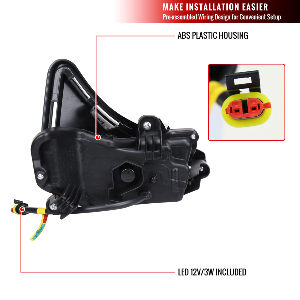 2017-2019 Toyota Corolla LED Fog Lights w/ Switch & Wiring Harness (Chrome Housing/Clear Lens)