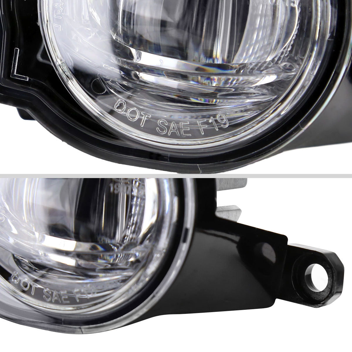 2022-2023 Toyota Corolla Cross LED Fog Lights Kit (Chrome Housing/Clear Lens)