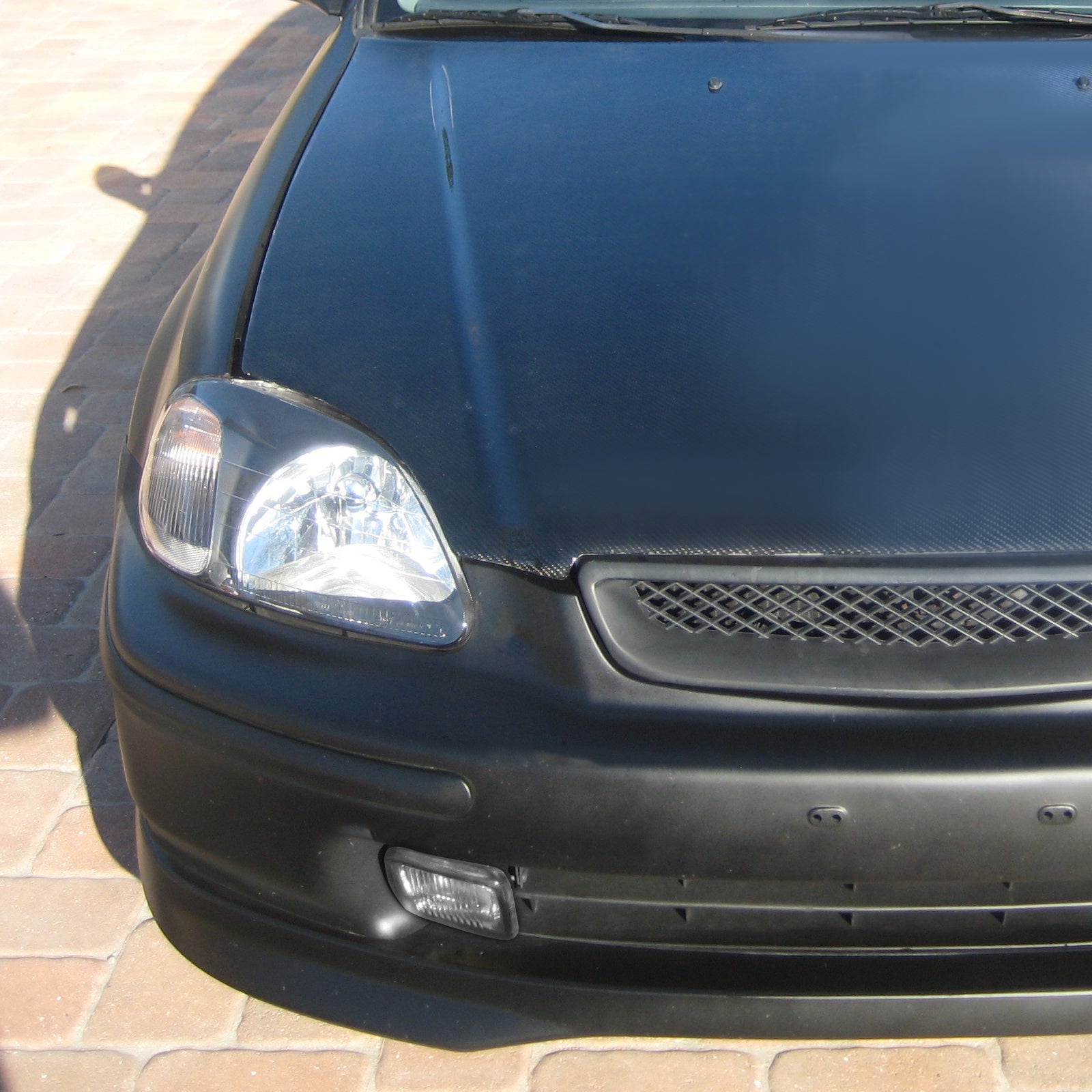 1996-1998 Honda Civic H3 Fog Lights Kit (Chrome Housing/Clear Lens)