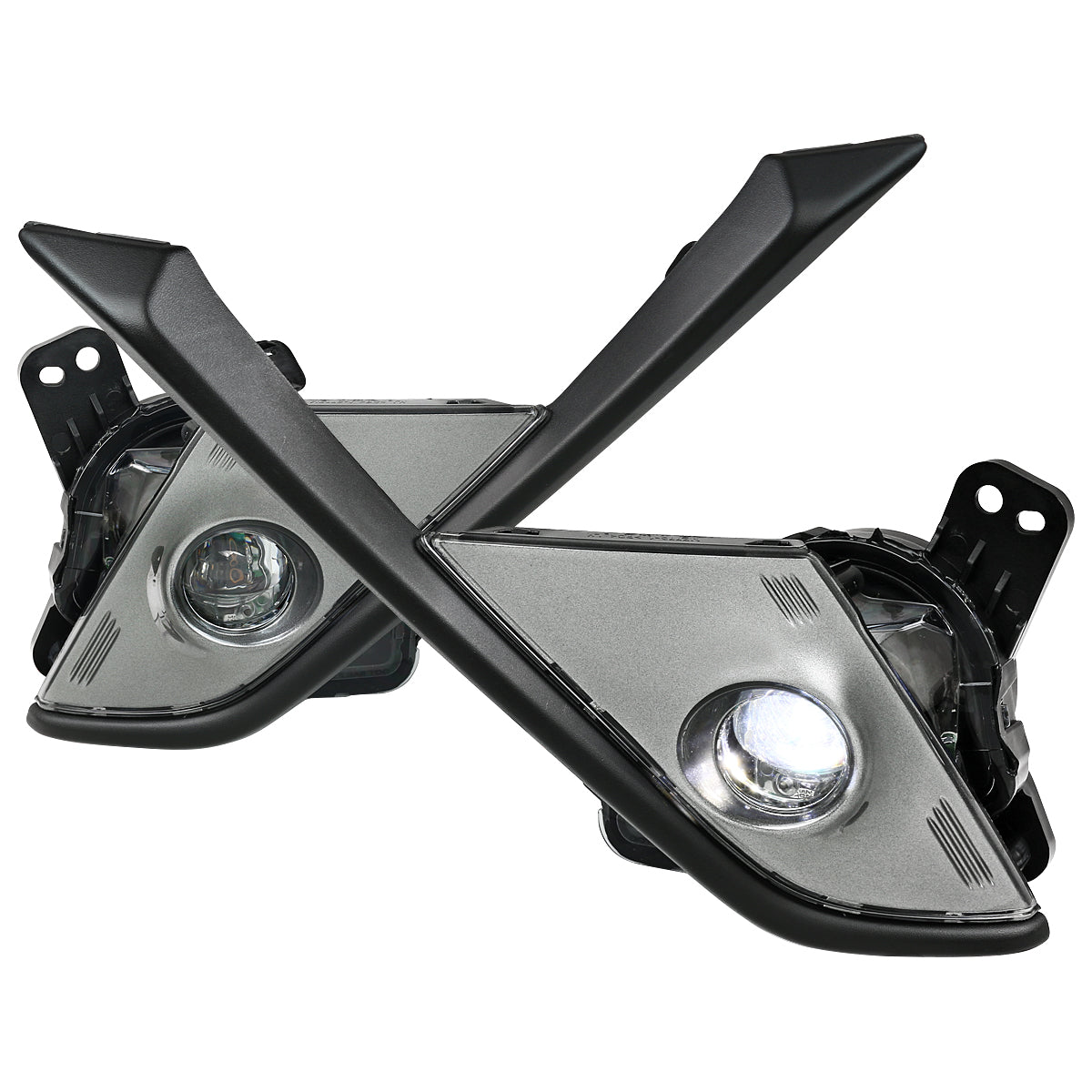2016-2018 Mazda CX-3 SMD LED Projector Fog Lights Kit (Chrome Housing/Clear Lens)