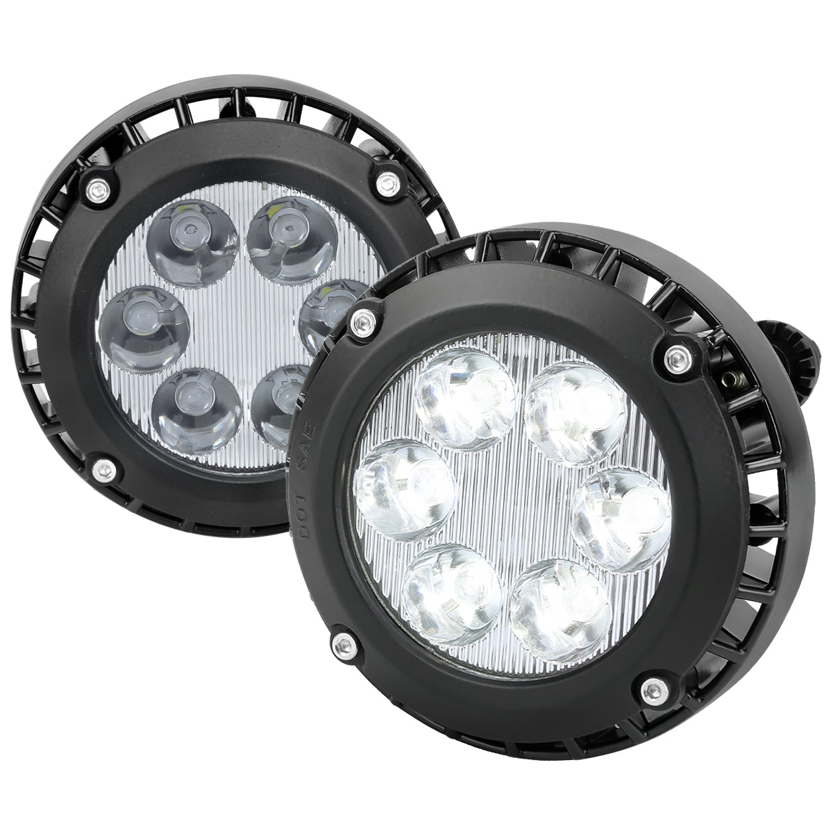 2007-2014 Chevrolet Tahoe/Suburban/ GMC Yukon/Yukon XL LED Fog Lights (Chrome Housing/Clear Lens)