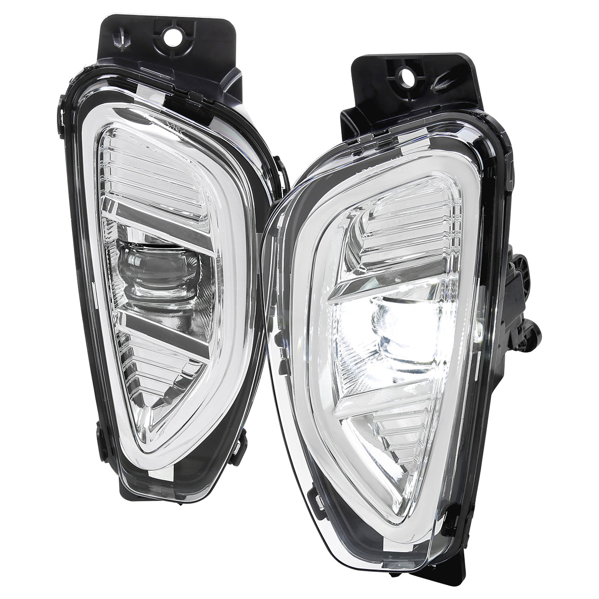 2020-2022 Ford Escape LED Fog Lights Kit (Chrome Housing/Clear Lens)